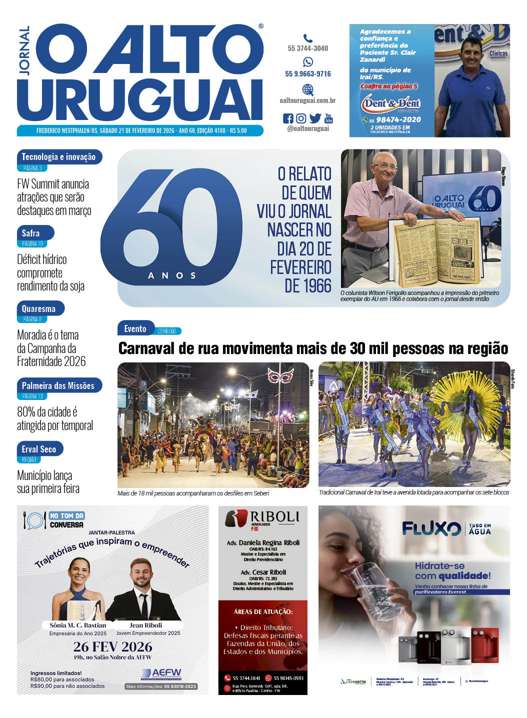 Capa Edição 4188 - Sábado