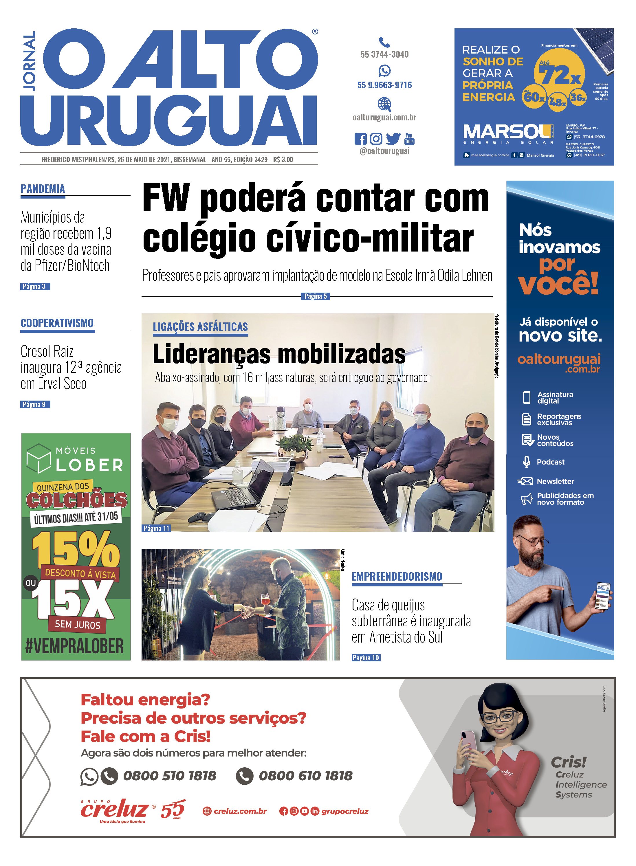 Capa Edição 3429 - Quarta