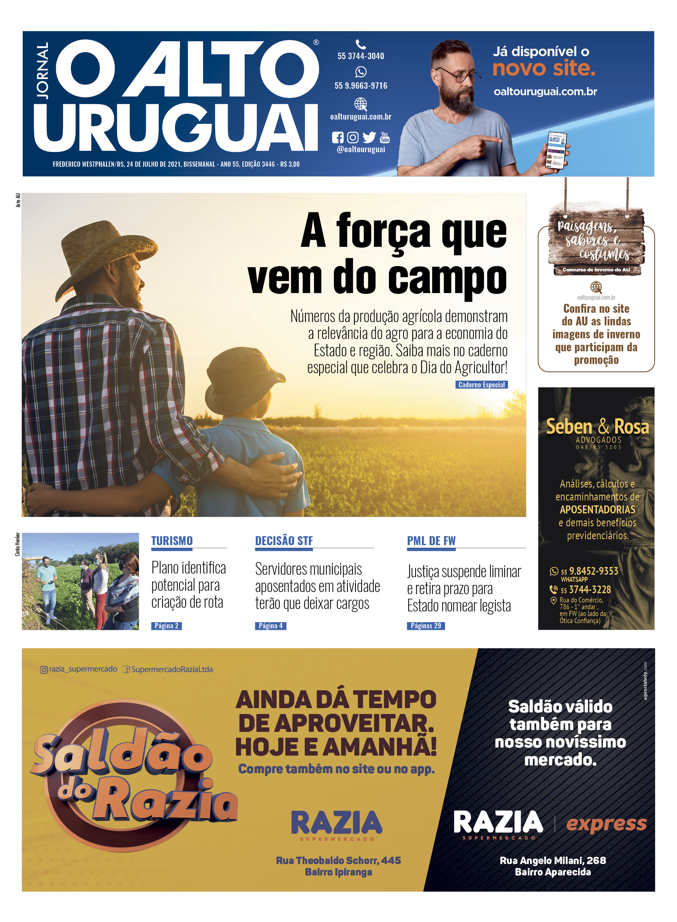 Capa Edição 3446 - Sábado