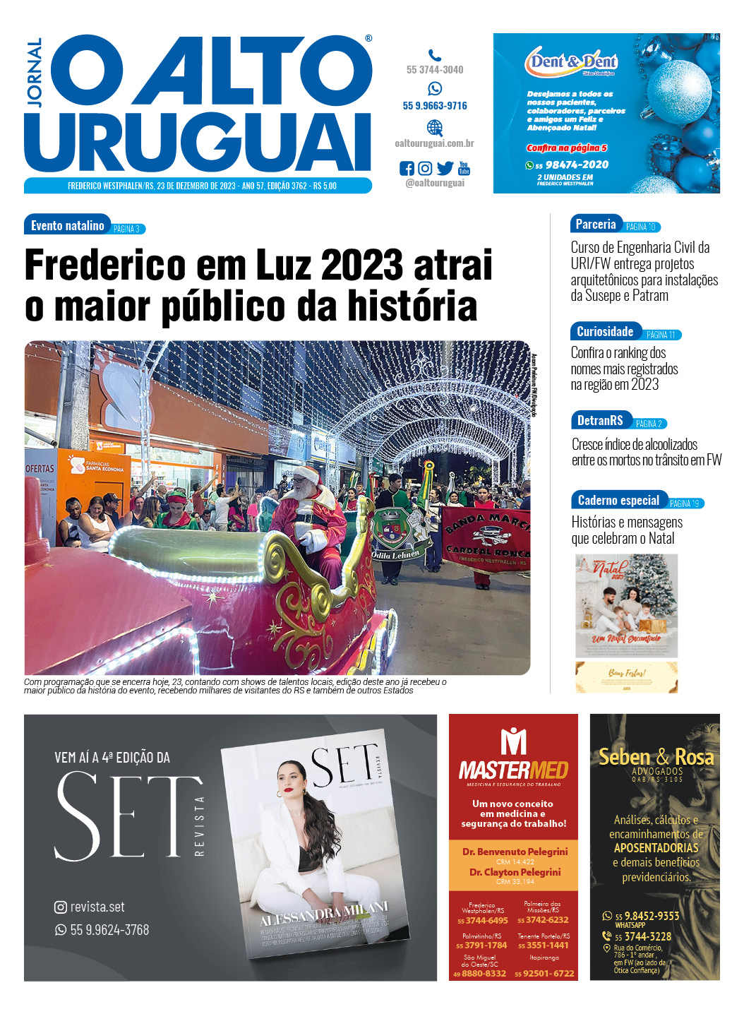 Capa Edição 3762 - Sábado