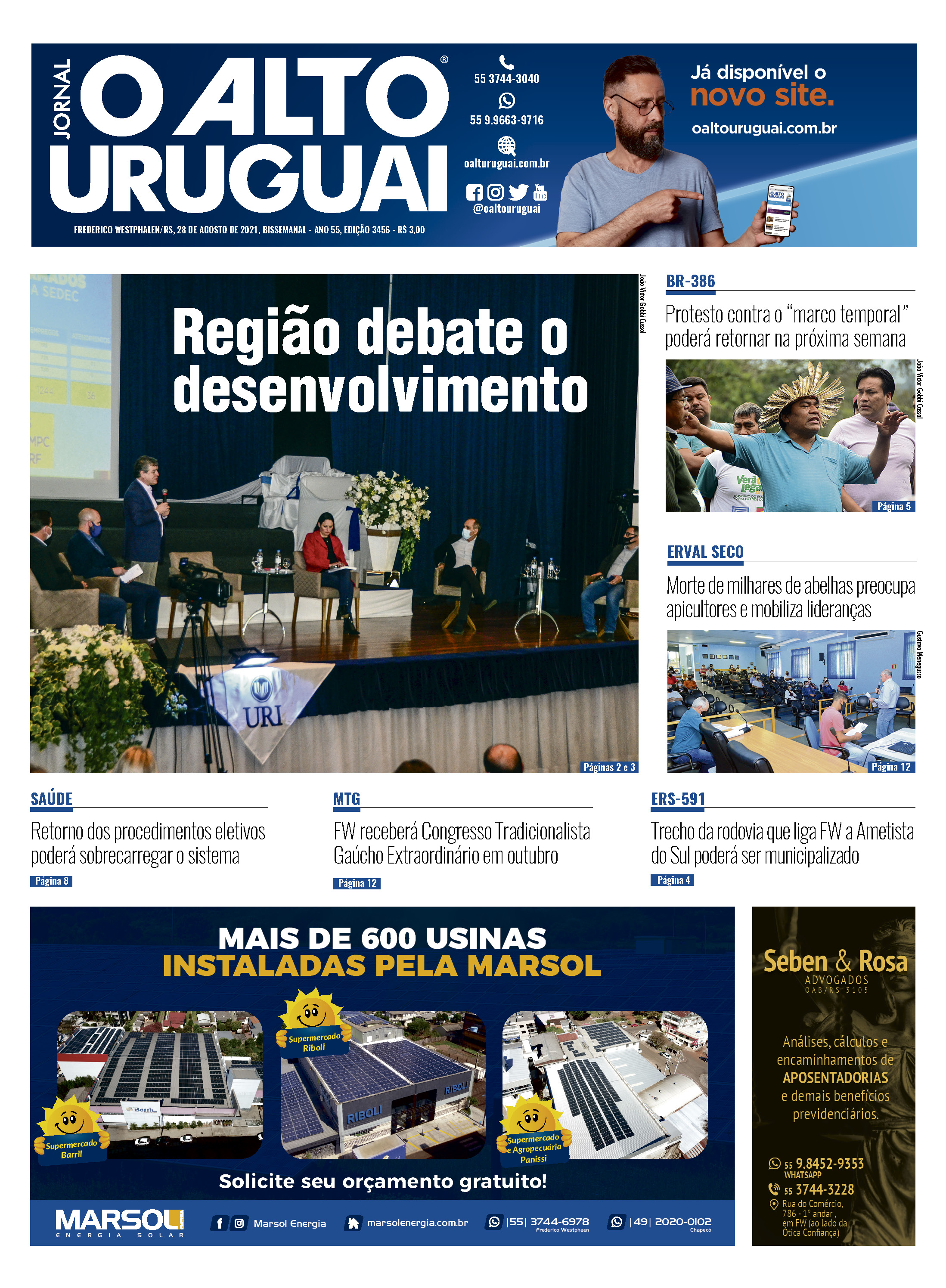 Capa Edição 3456 - Sábado