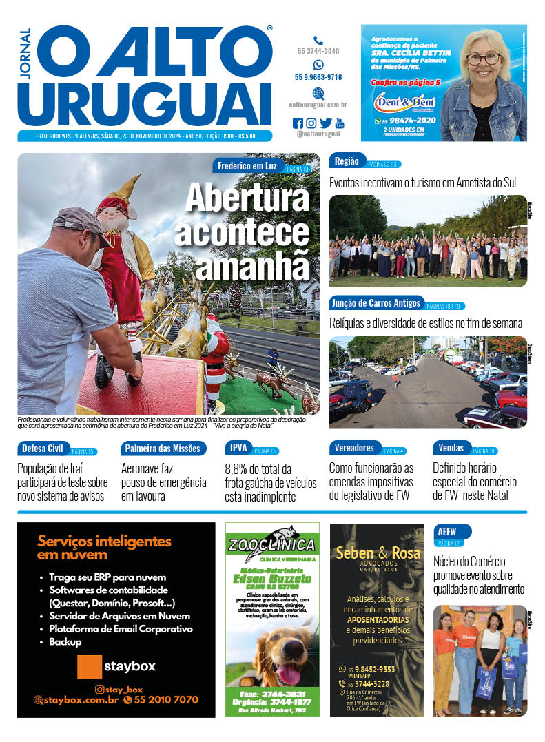 Capa Edição 3900 - Sábado