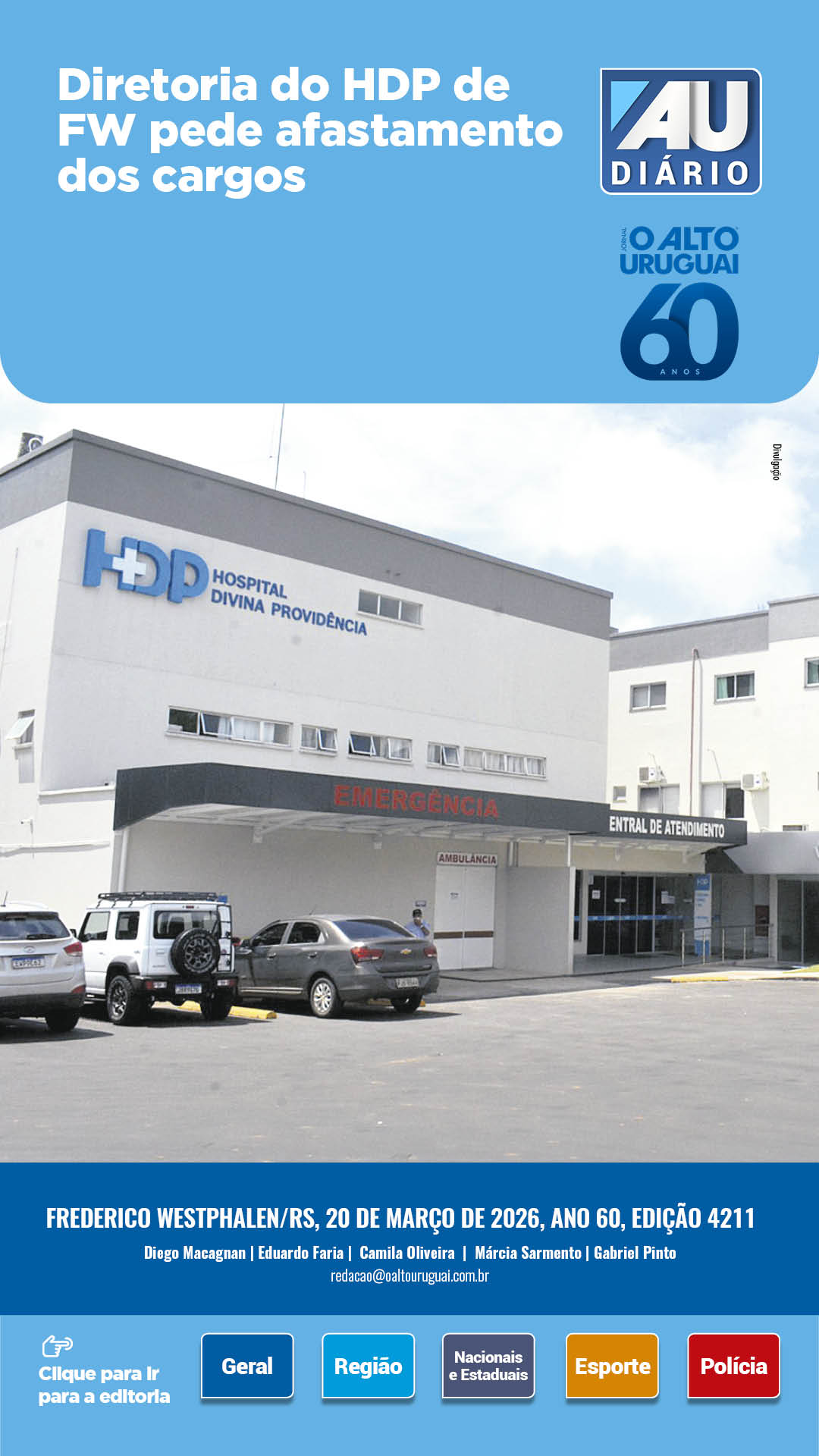 Capa Edição 4211 - Sexta