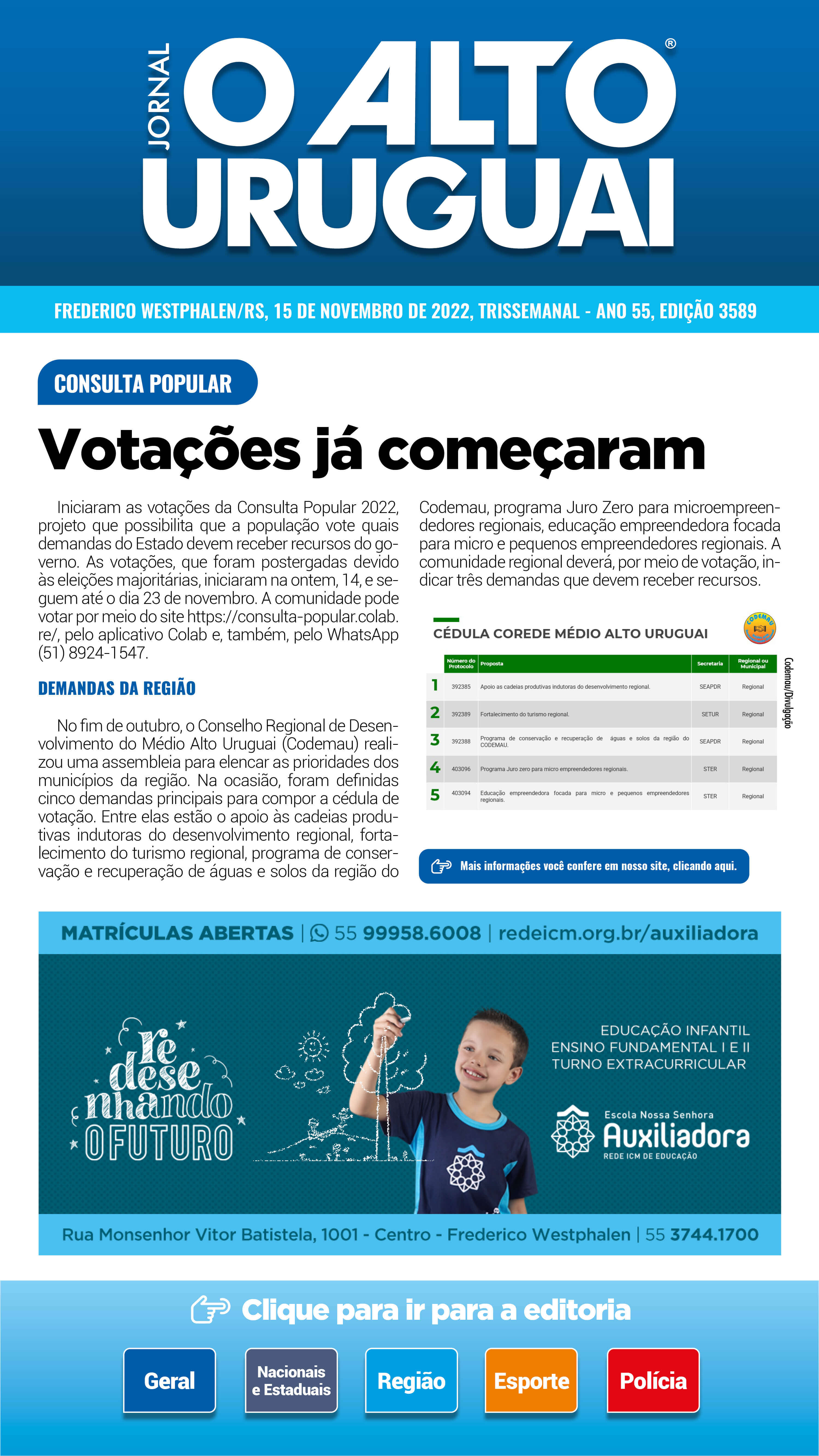 Capa Edição 3589 - Terça