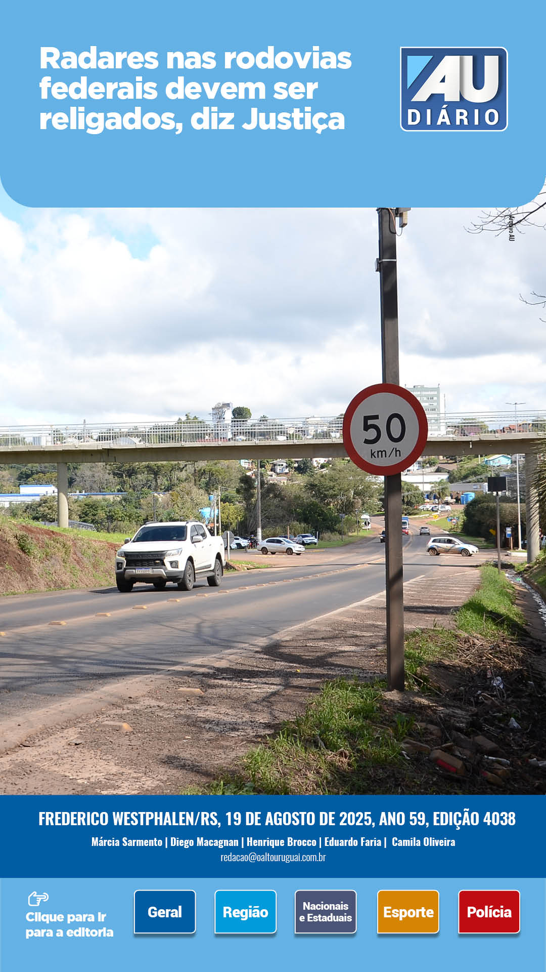 Capa Edição 4038 - Terça