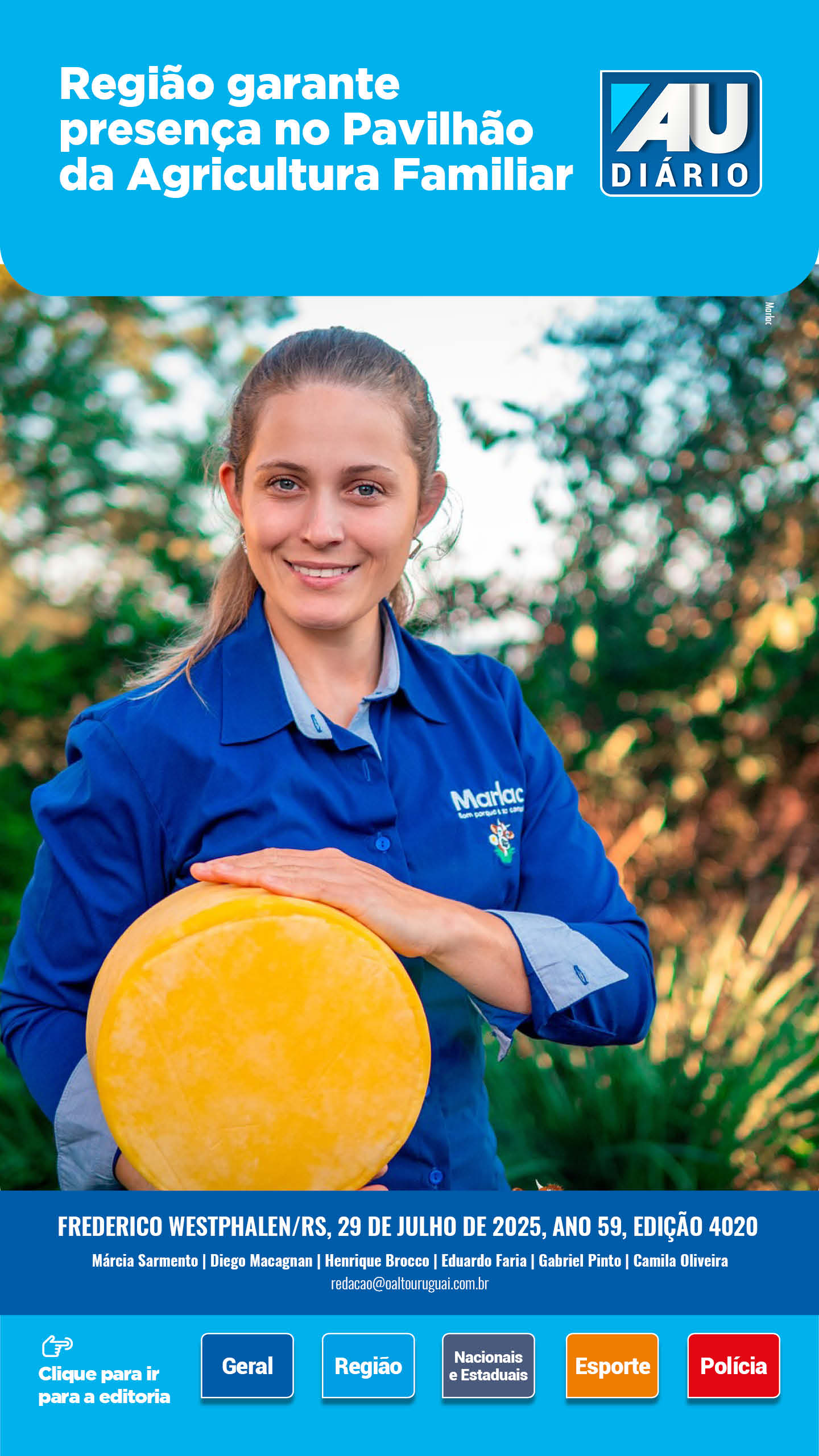 Capa Edição 4020 - Terça