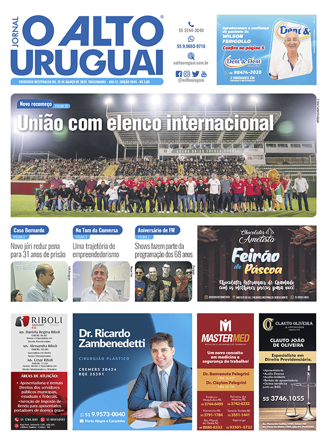 Capa Edição 3645 - Sábado