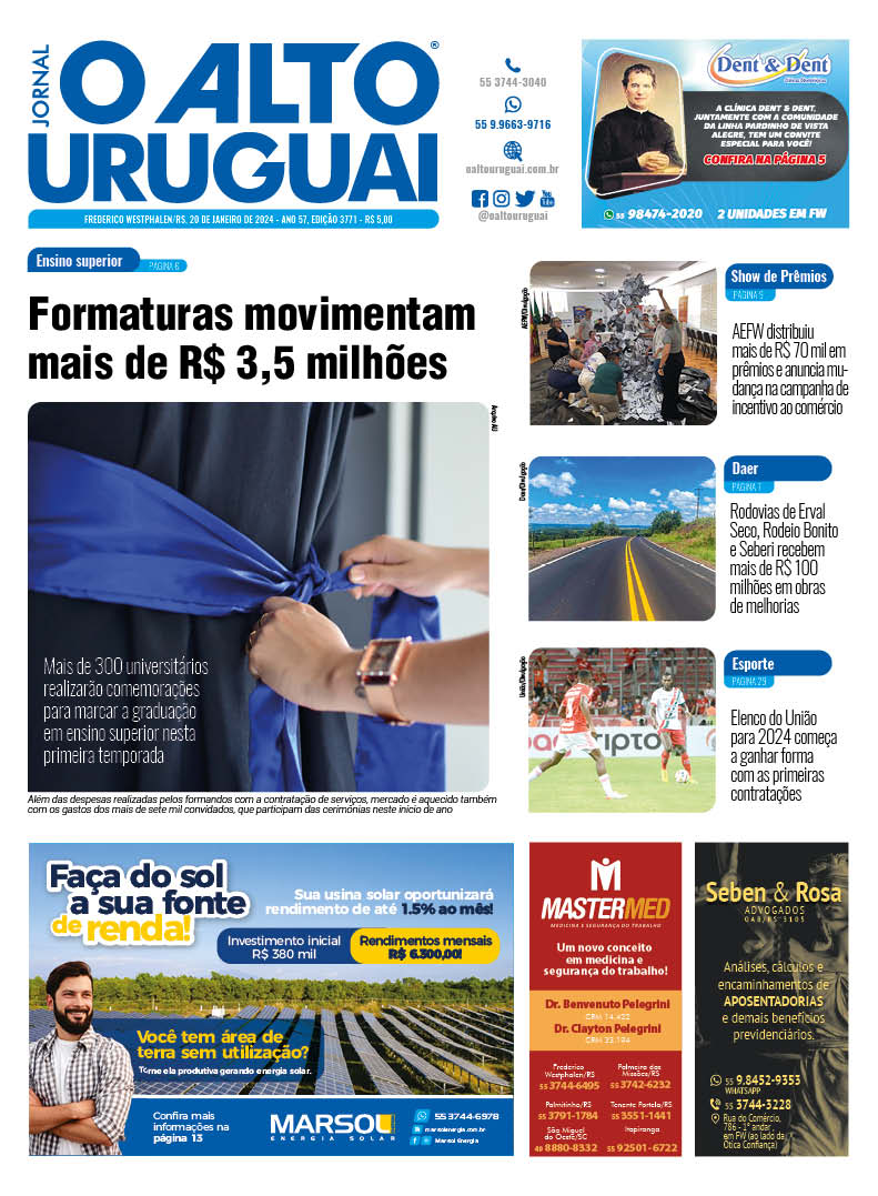 Capa Edição 3771 - Sábado