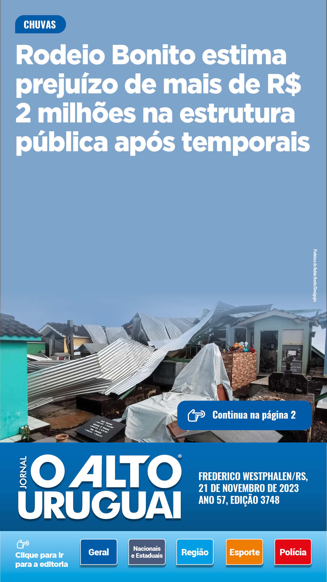 Capa Edição 3748 - Terça