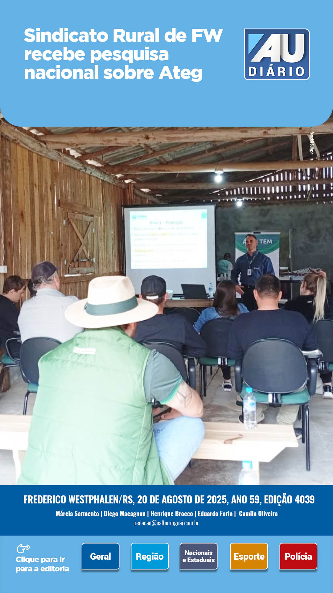 Capa Edição 4039 - Quarta