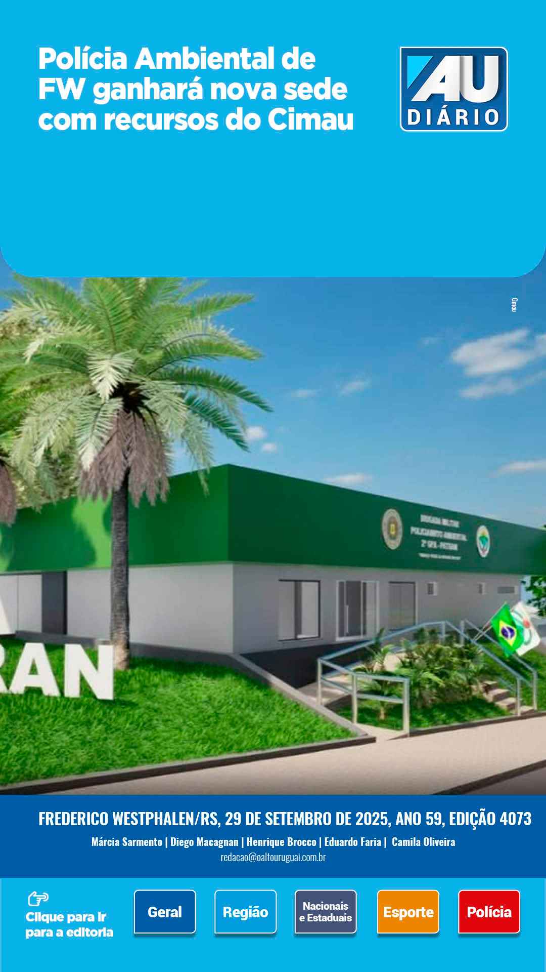 Capa Edição 4073 - Segunda