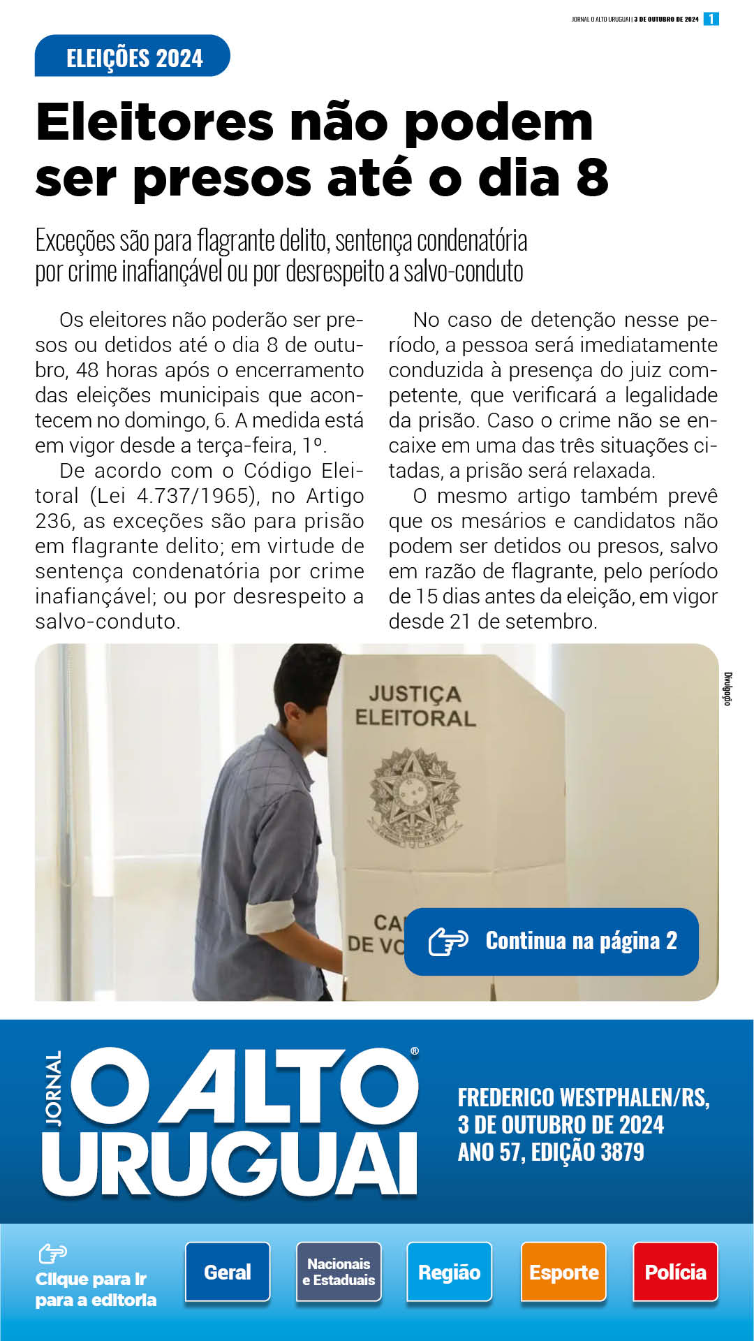 Capa Edição 3879 - Quinta