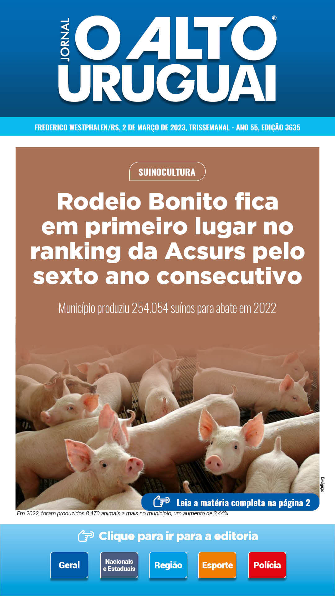 Capa Edição 3635 - Quinta