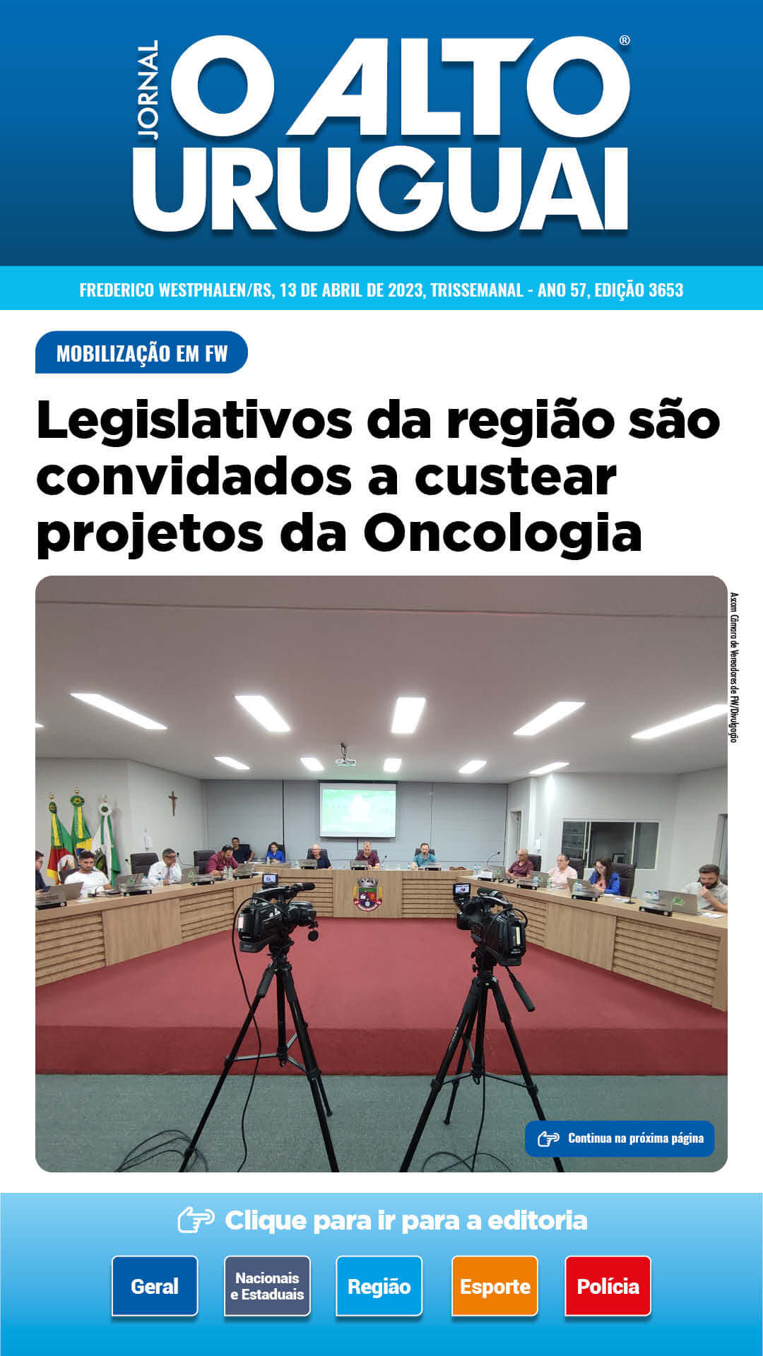 Capa Edição 3653 - Quinta