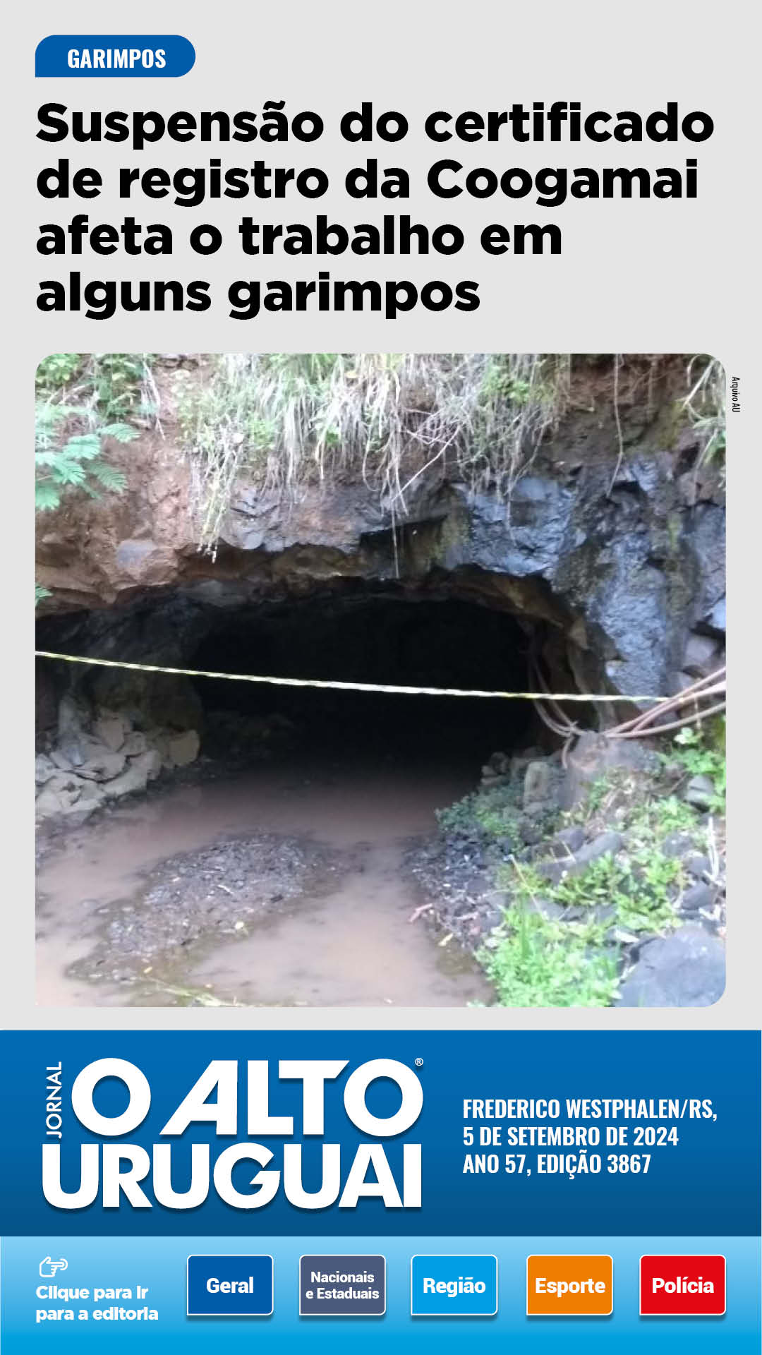 Capa Edição 3867 - Quinta