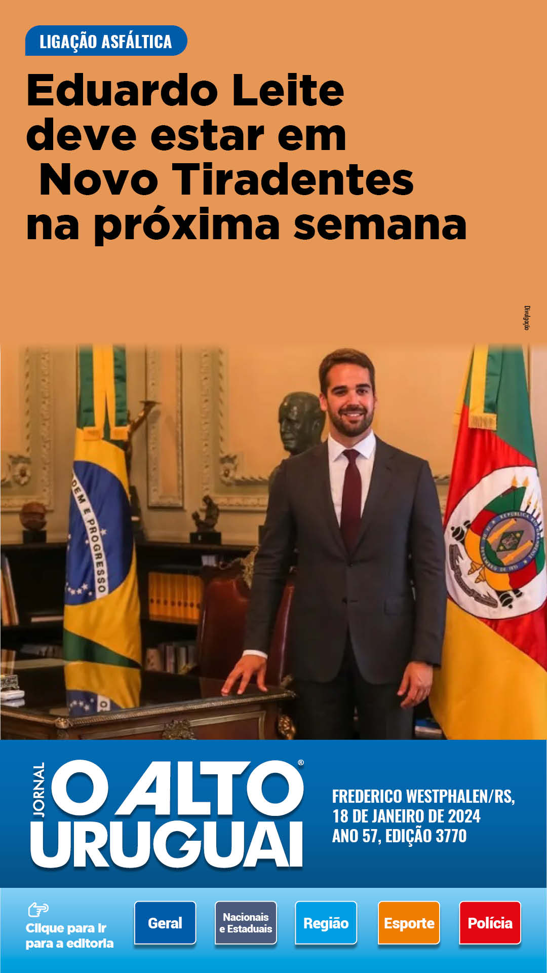 Capa Edição 3770 - Quinta