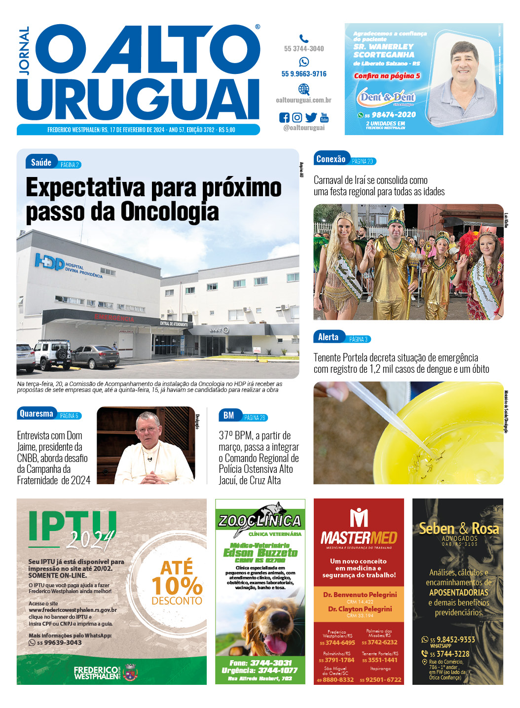 Capa Edição 3782 - Sábado