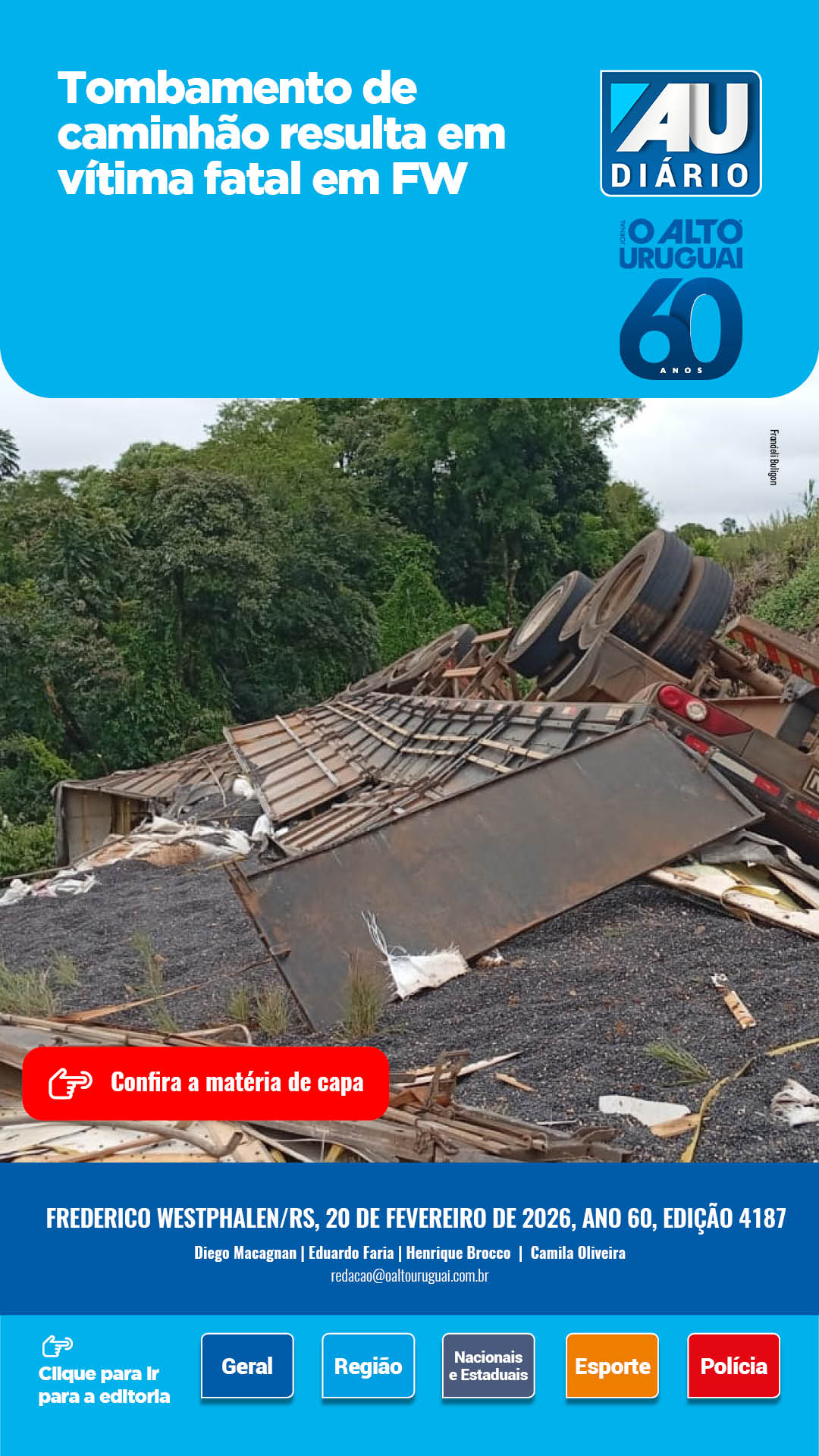 Capa Edição 4187 - Sexta