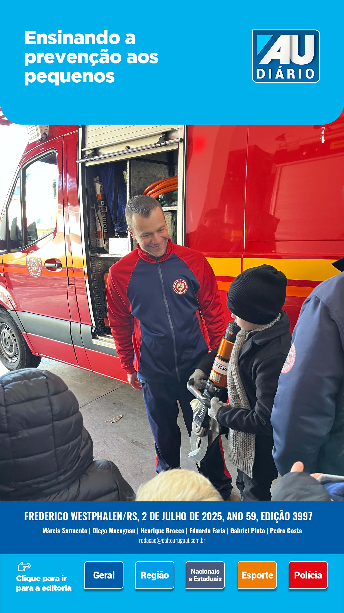 Capa Edição 3997 - Quarta