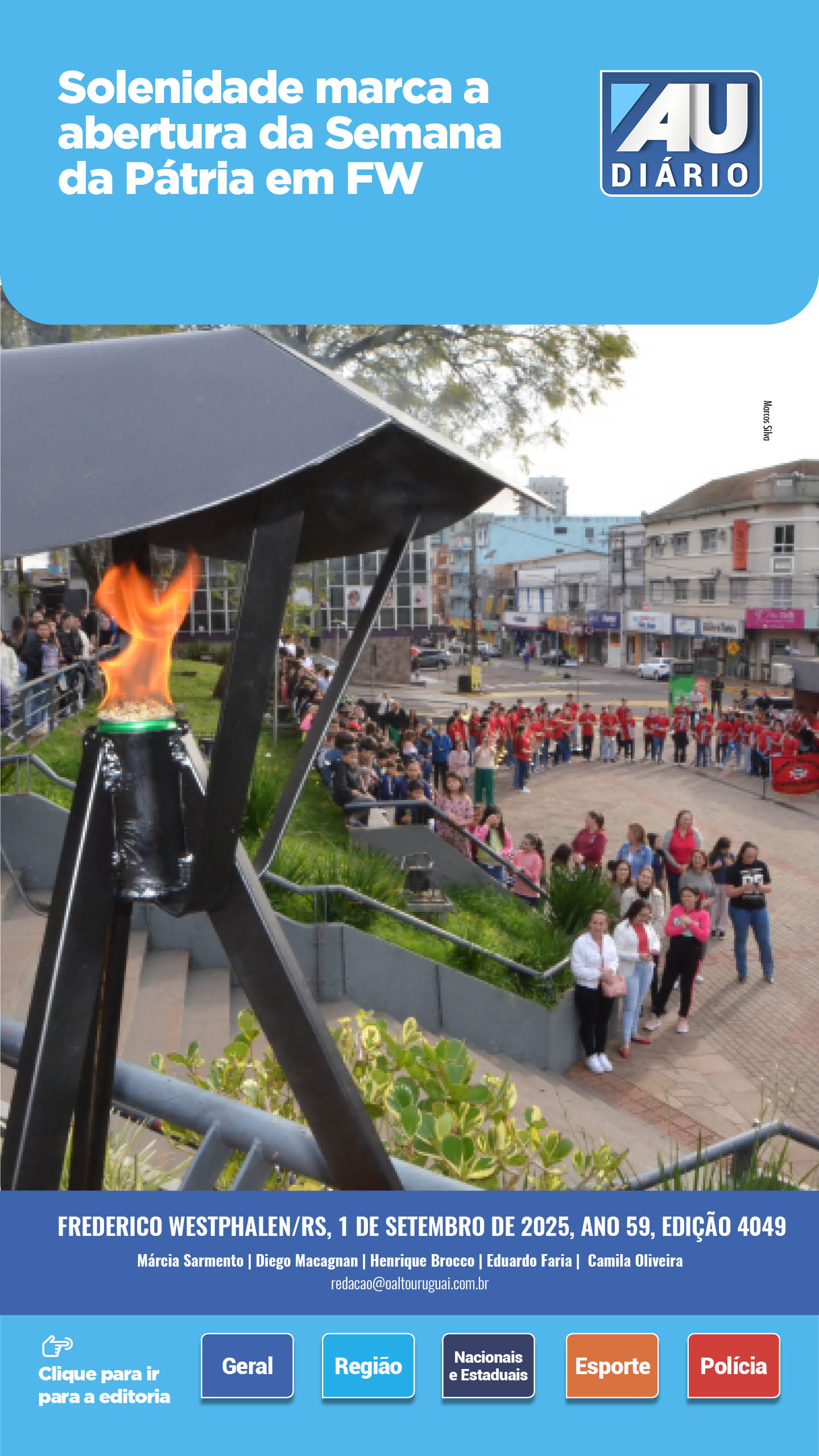 Capa Edição 4049 - Segunda