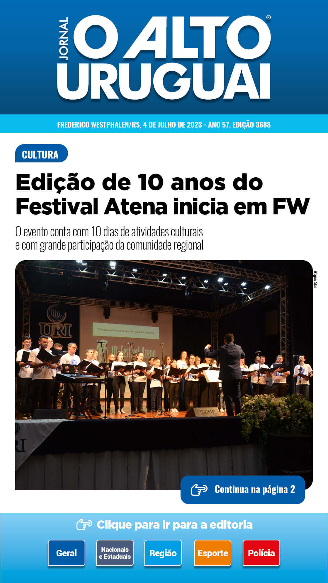 Capa Edição 3688 - Terça