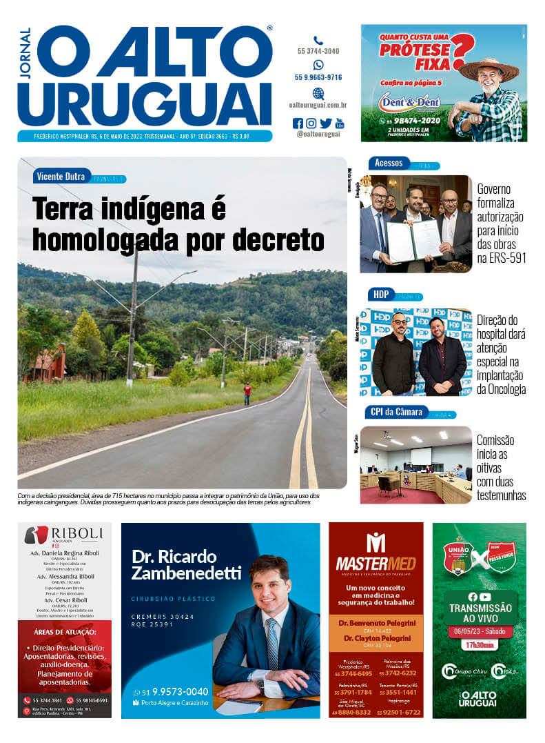 Capa Edição 3663 - Sábado