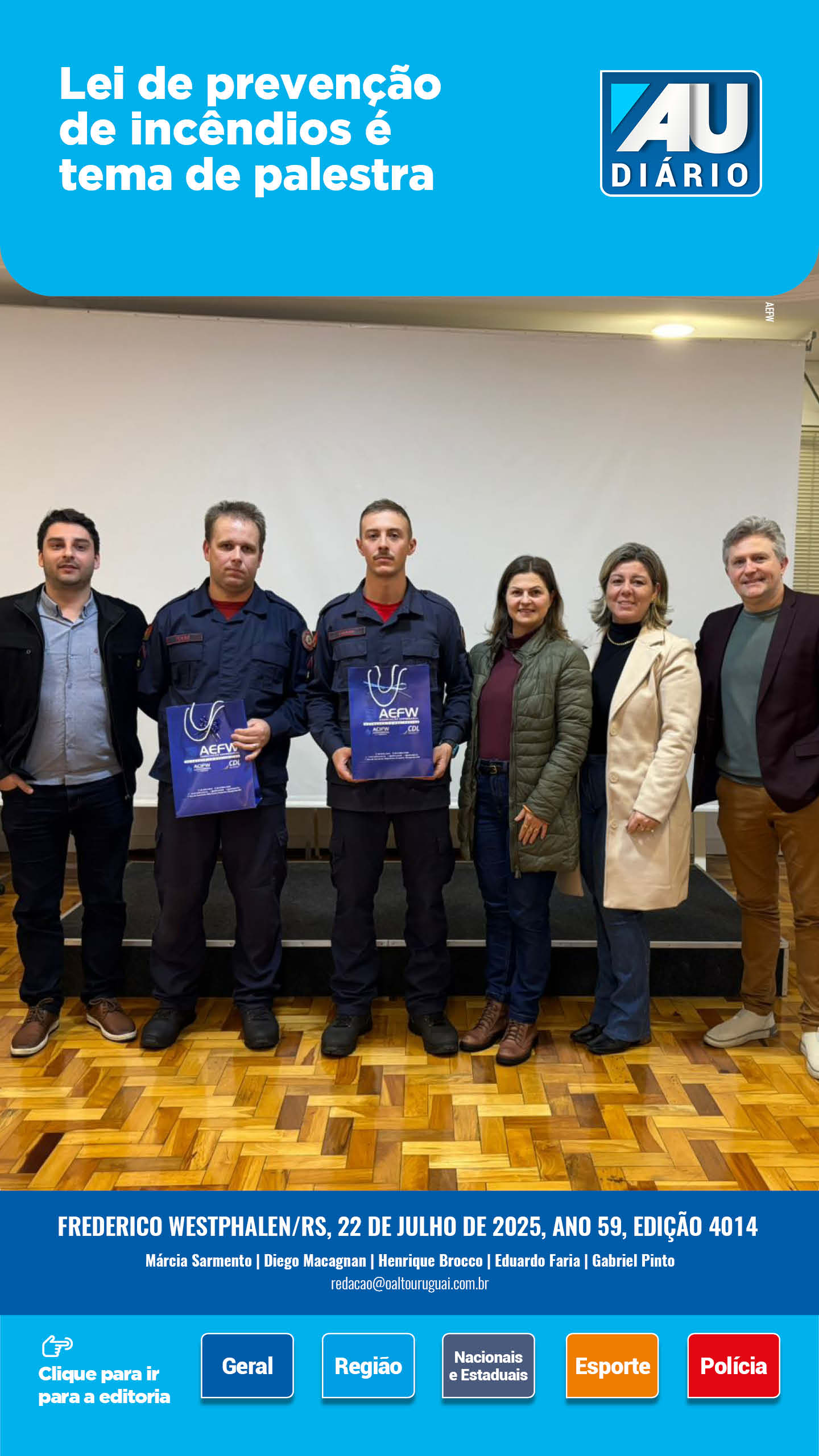 Capa Edição 4014 - Terça