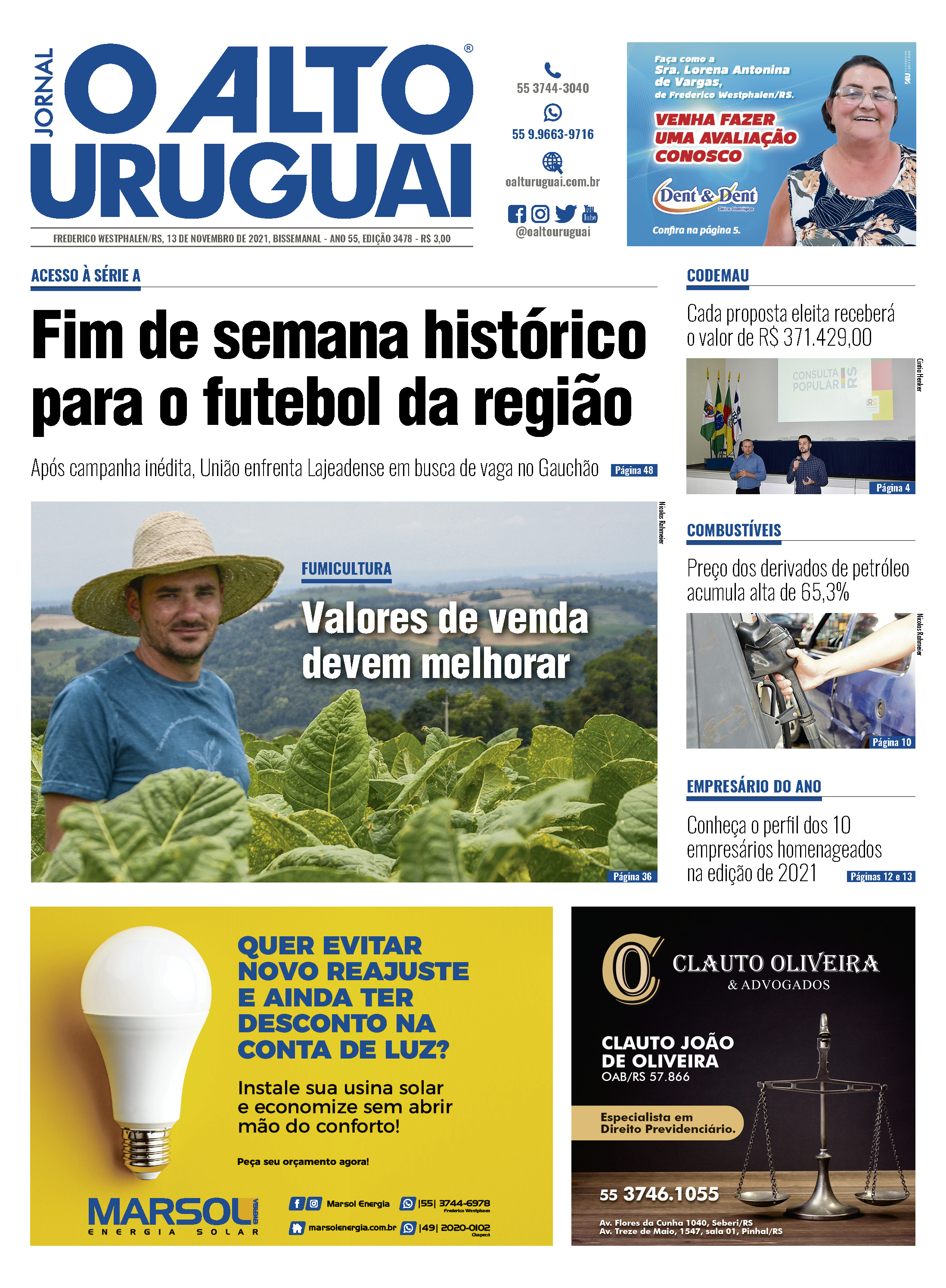 Capa Edição 3478 - Sábado