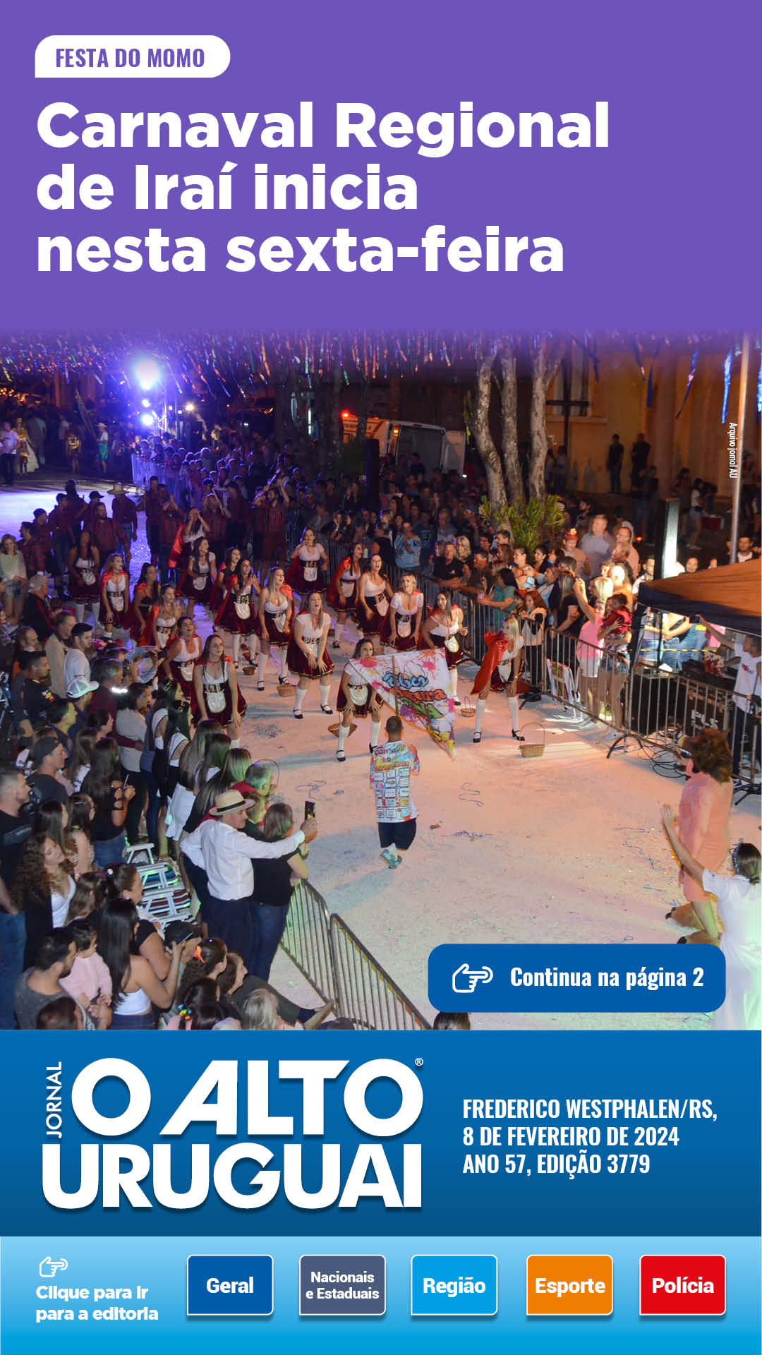 Capa Edição 3779 - Quinta