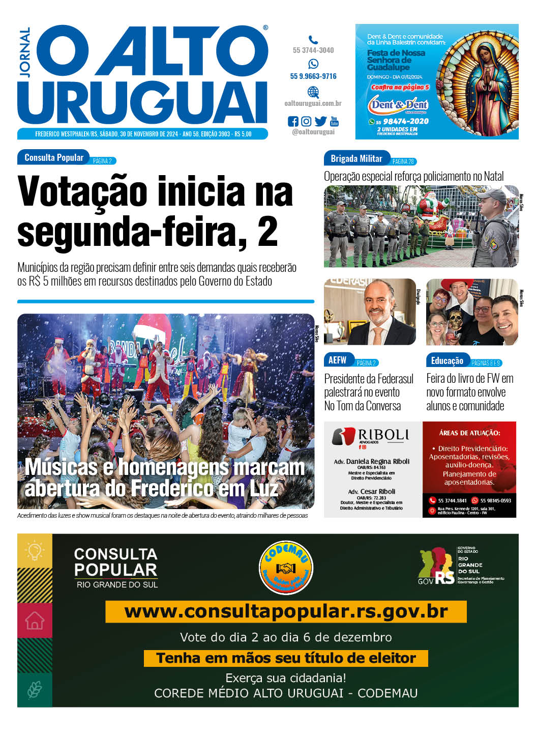 Capa Edição 3903 - Sábado