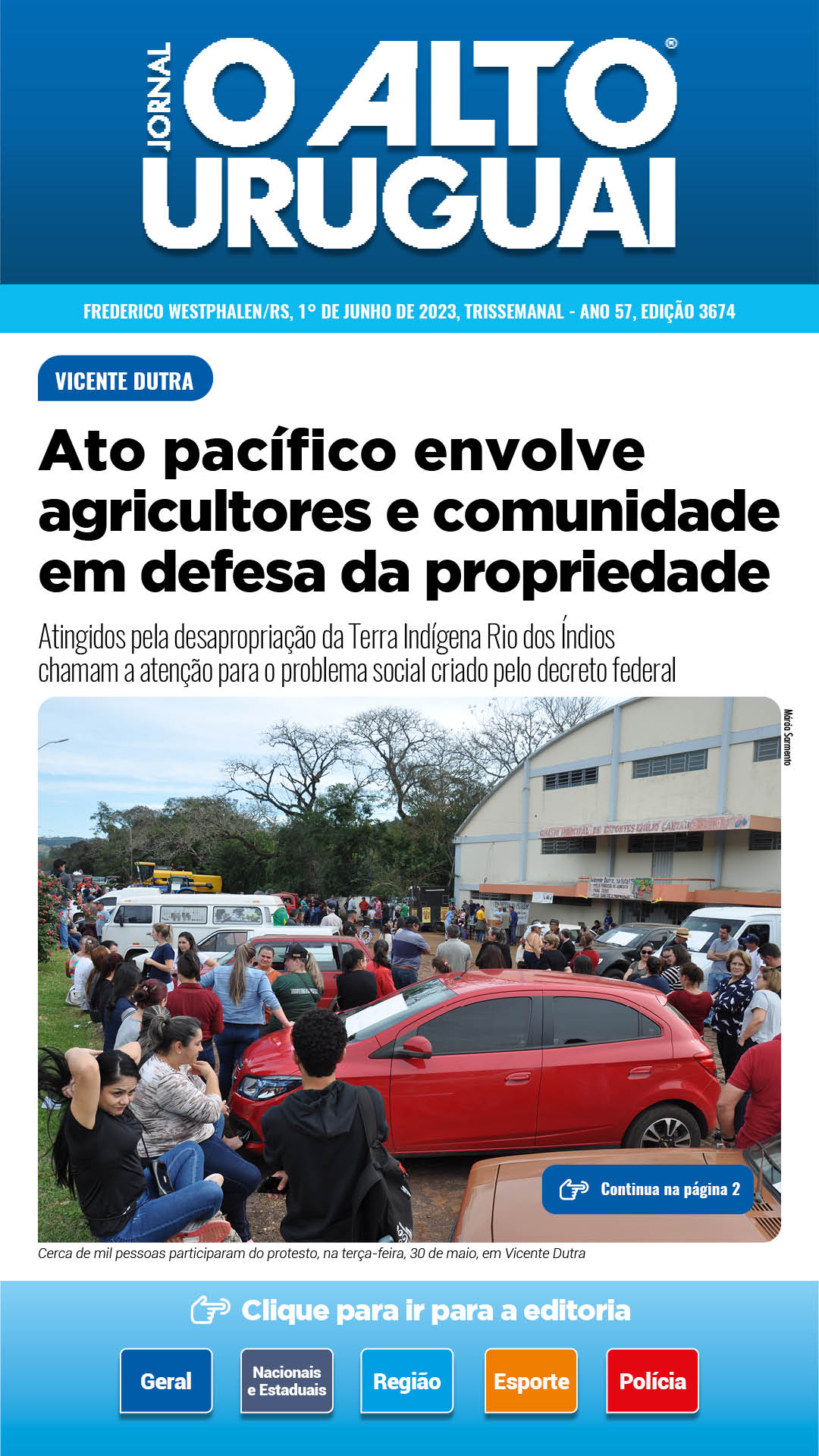 Capa Edição 3674 - Quinta