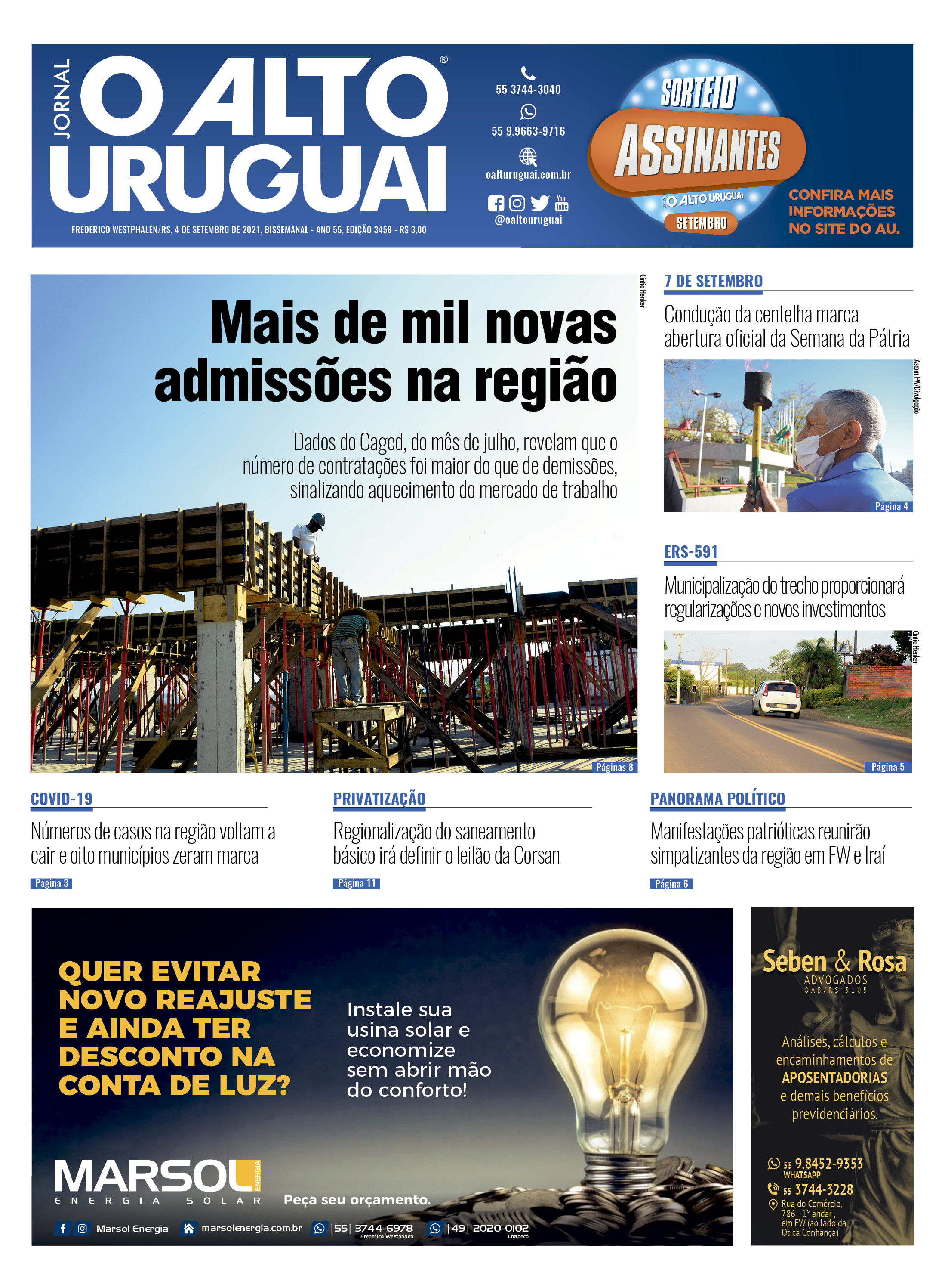 Capa Edição 3458 - Sábado