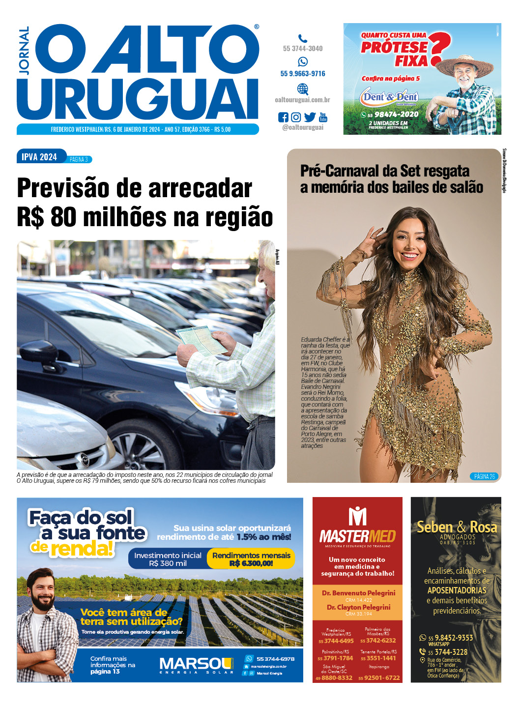 Capa Edição 3766 - Sábado