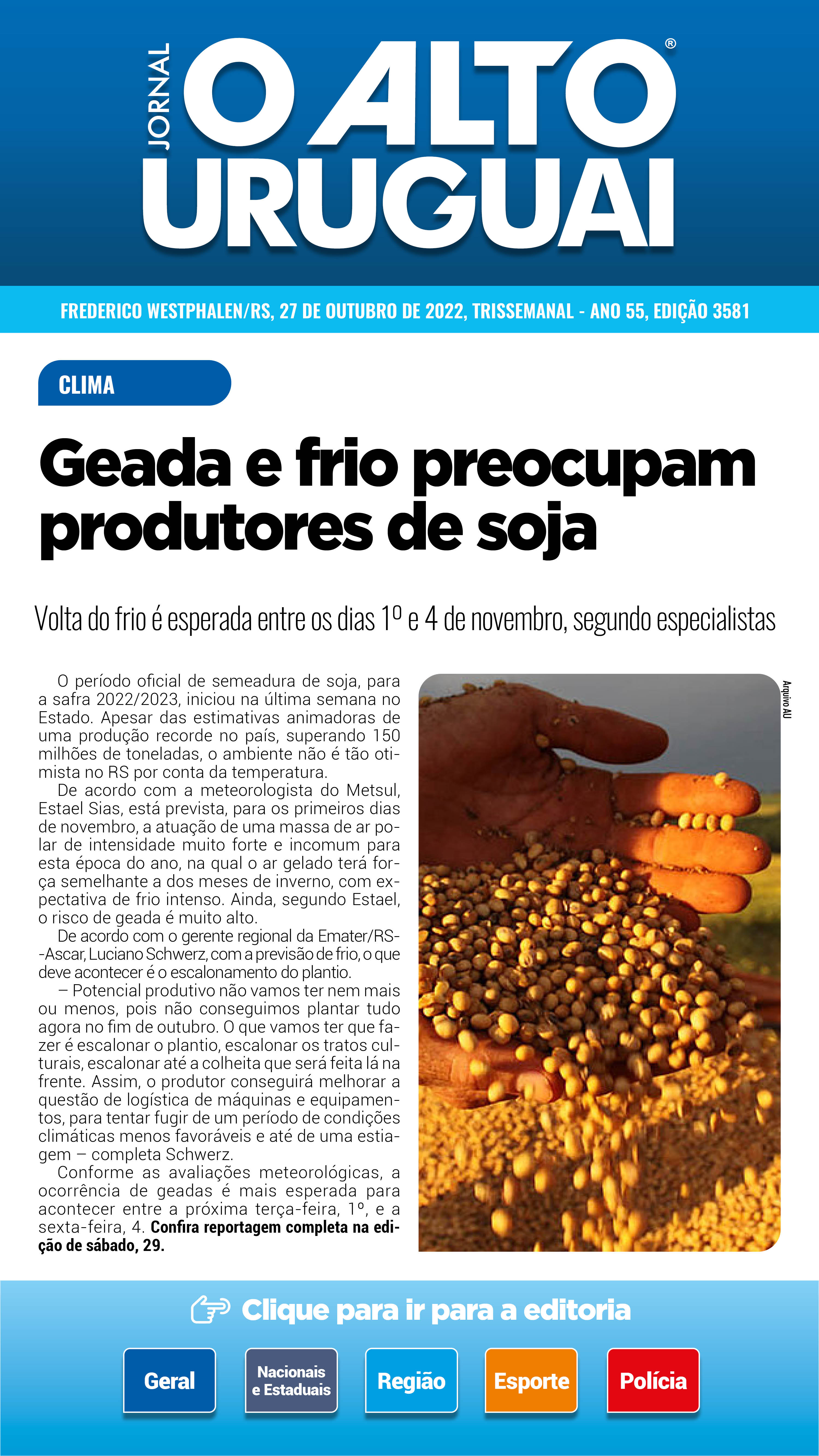 Capa Edição 3581 - Quinta