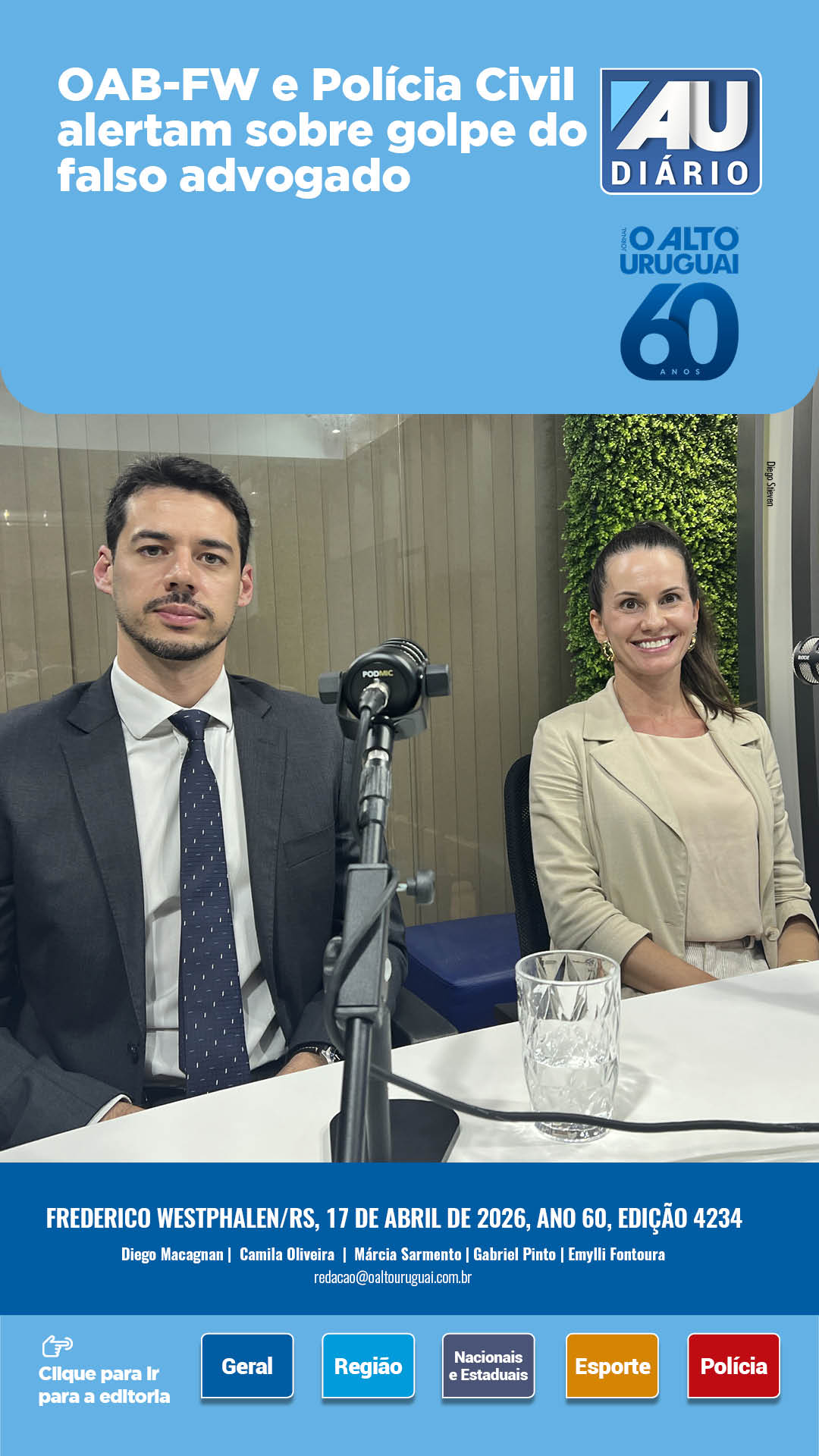 Capa Edição 4234 - Sexta