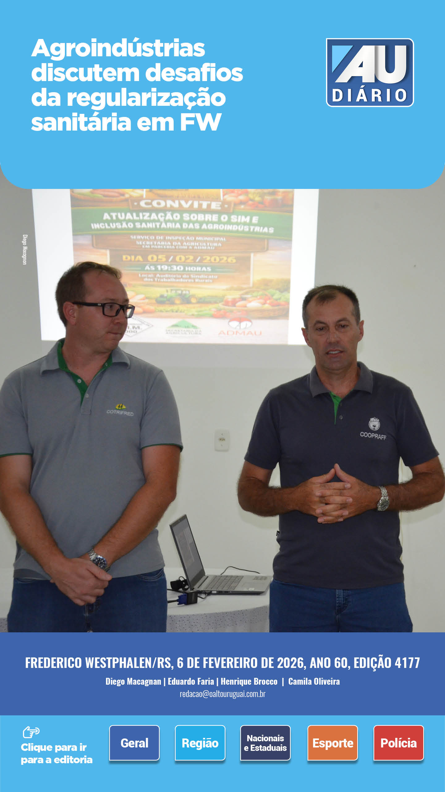 Capa Edição 4177 - Sexta