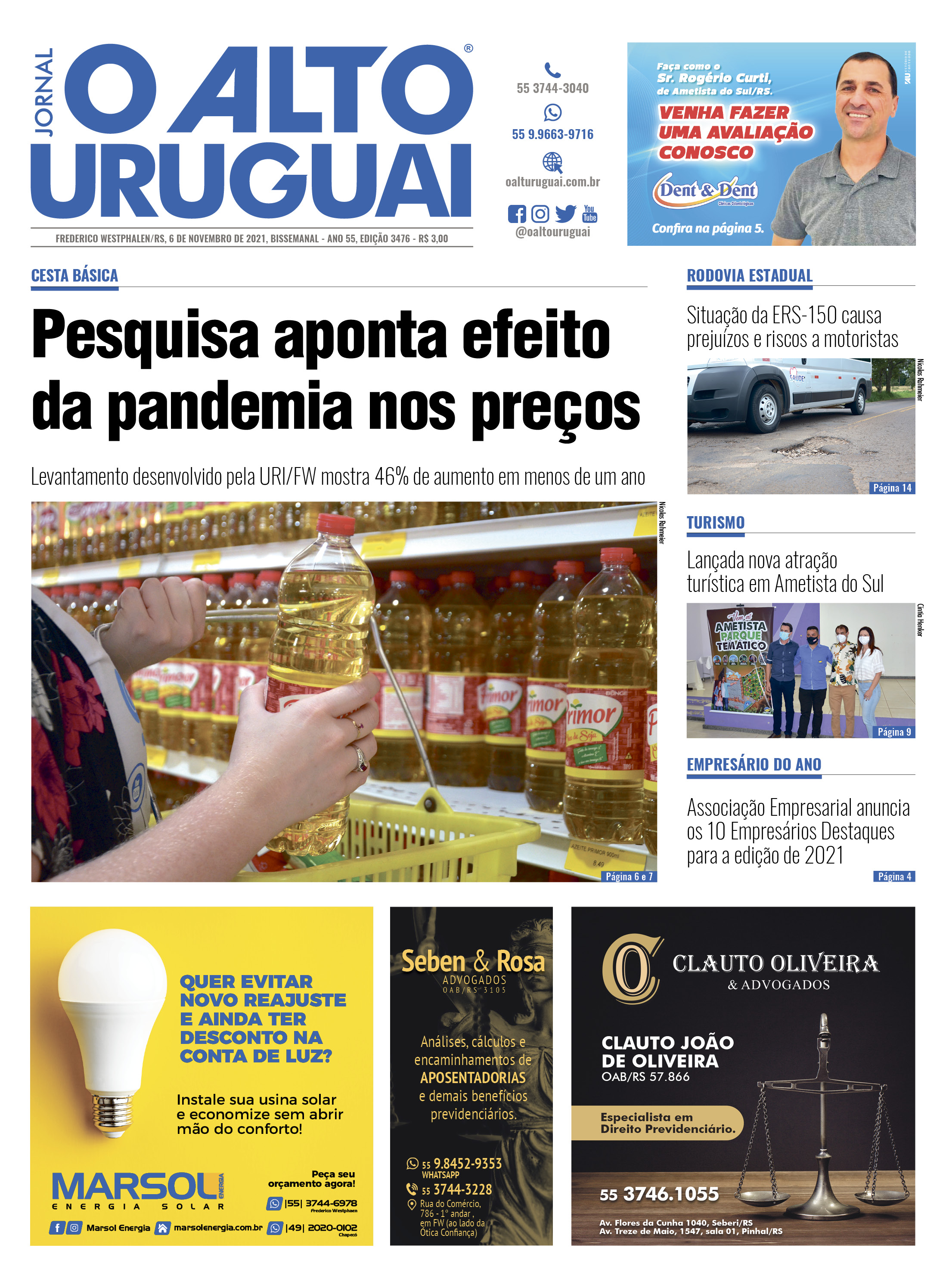 Capa Edição 3476 - Sábado