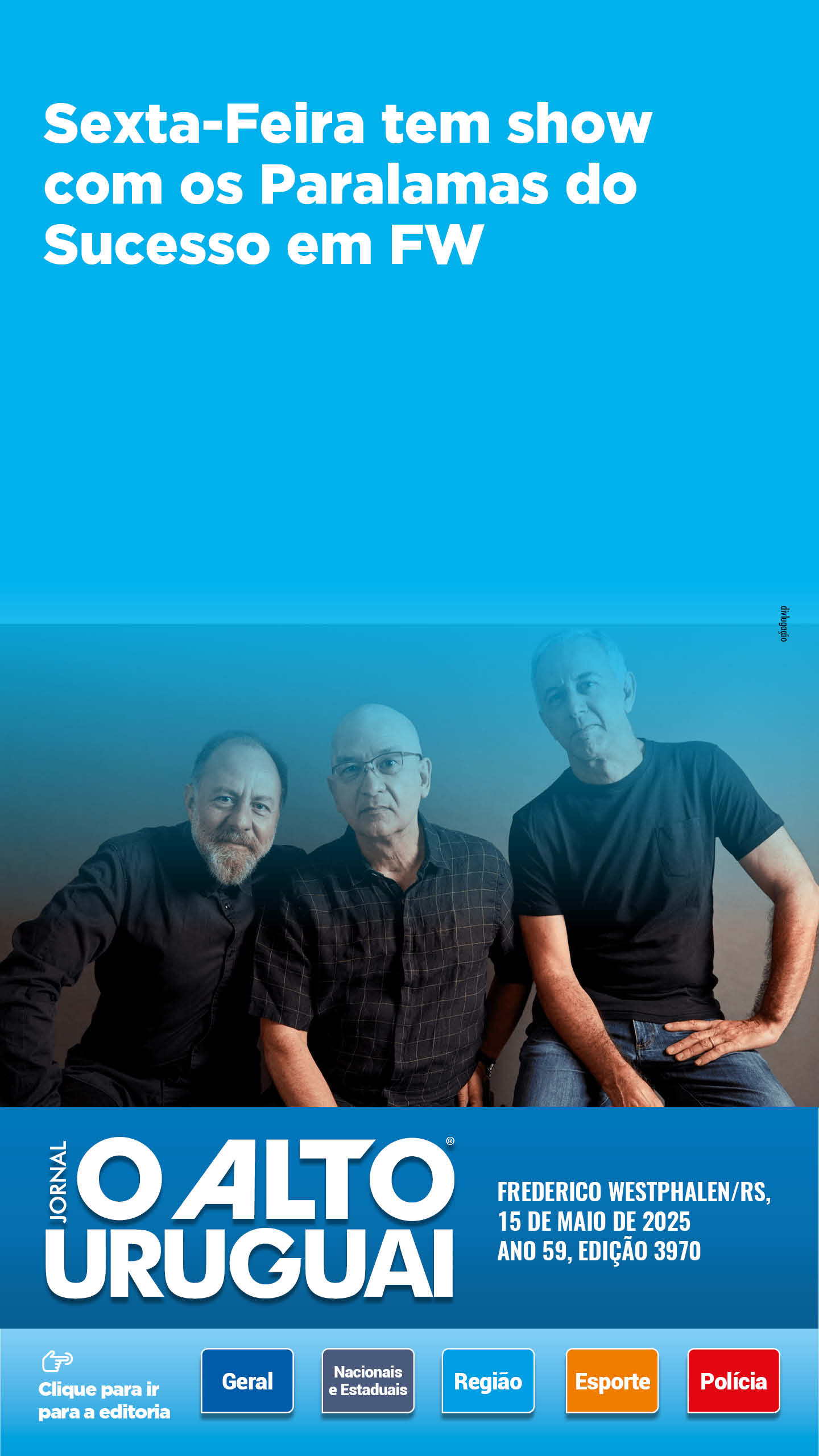 Capa Edição 3970 - Quinta