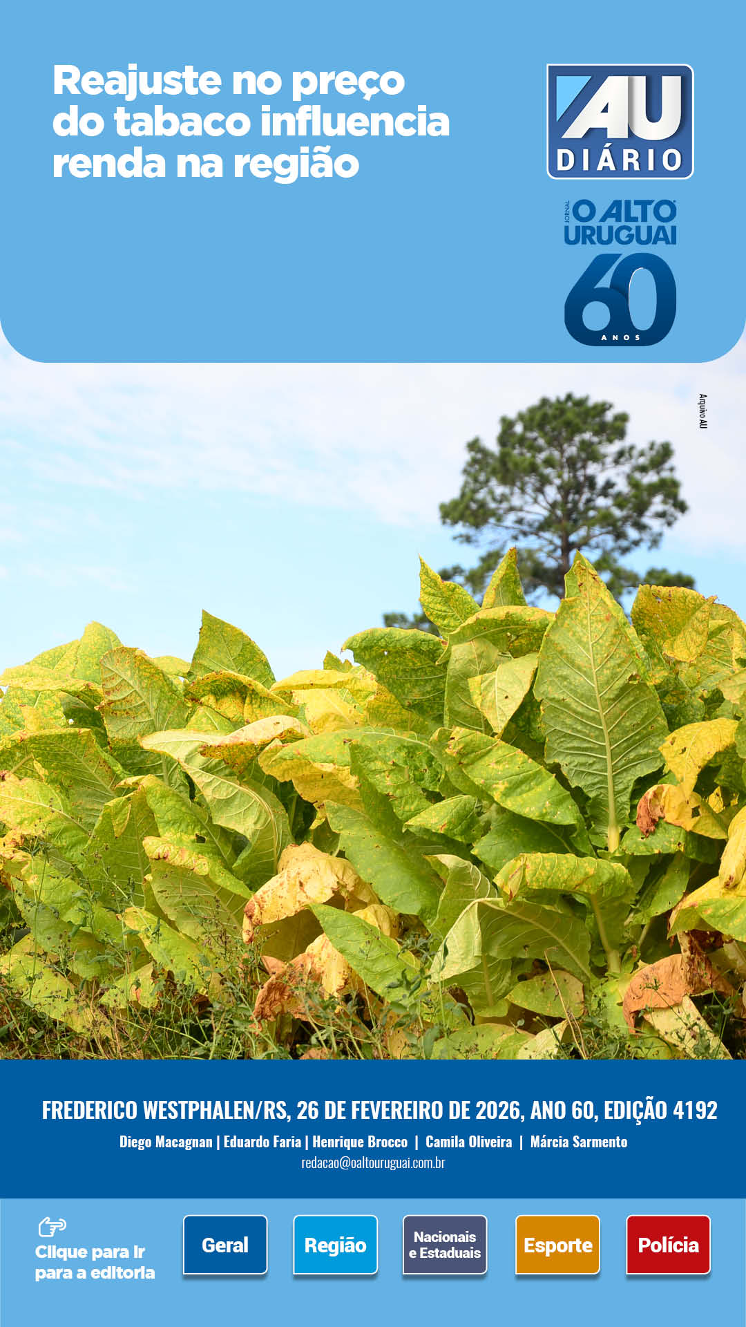 Capa Edição 4192 - Quinta