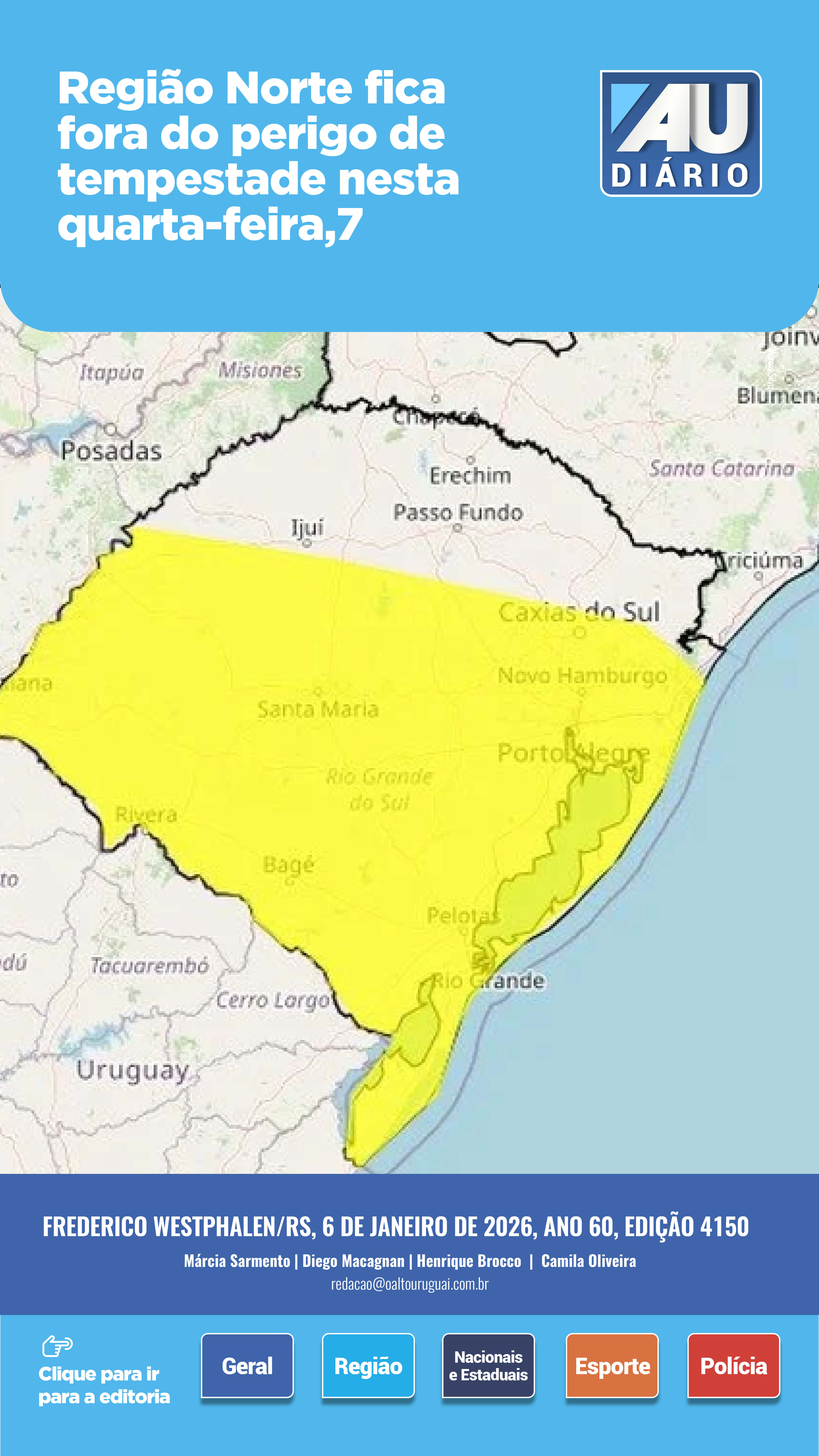 Capa Edição 4150 - Terça