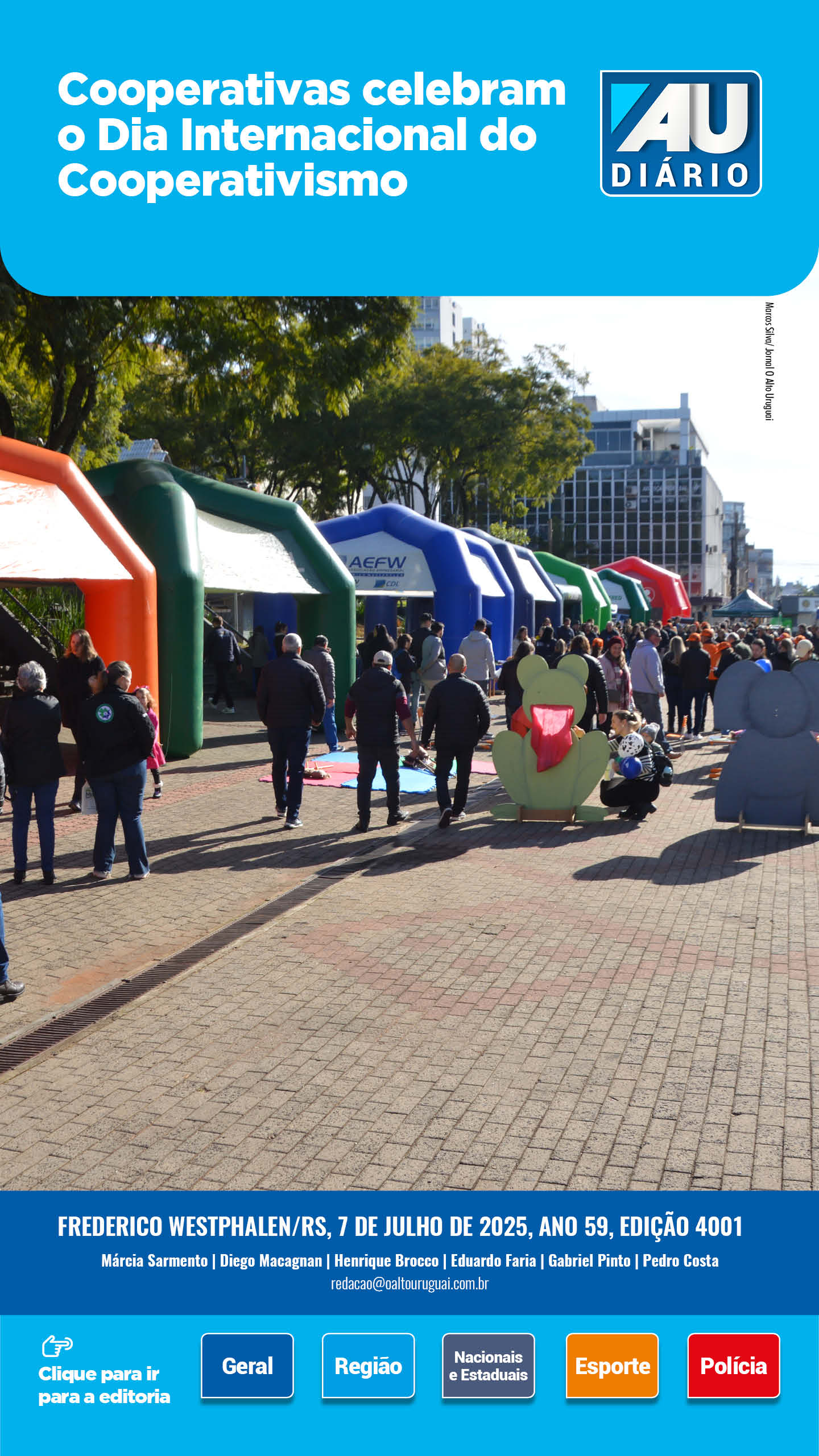 Capa Edição 4001 - Segunda