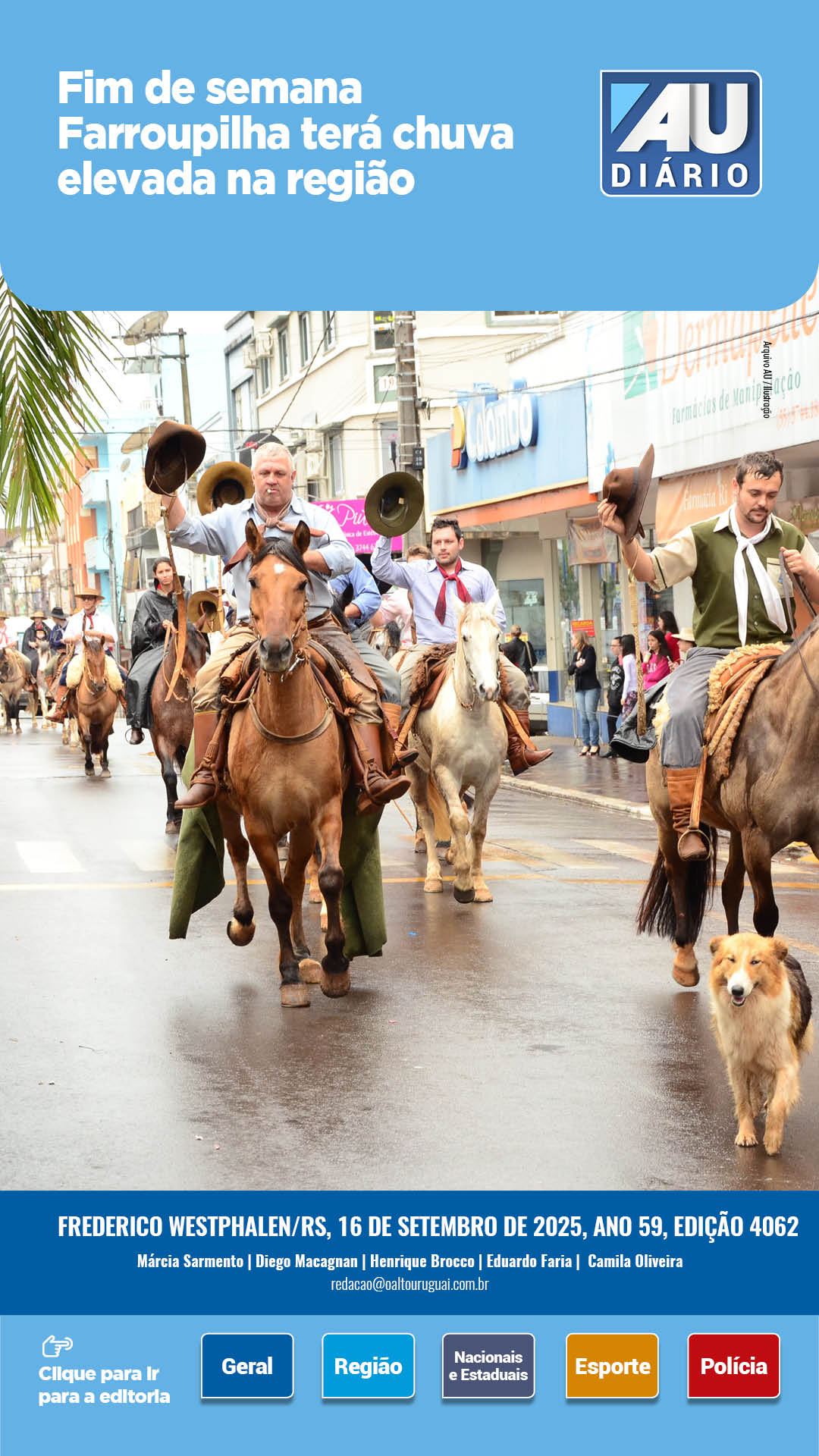 Capa Edição 4062 - Terça