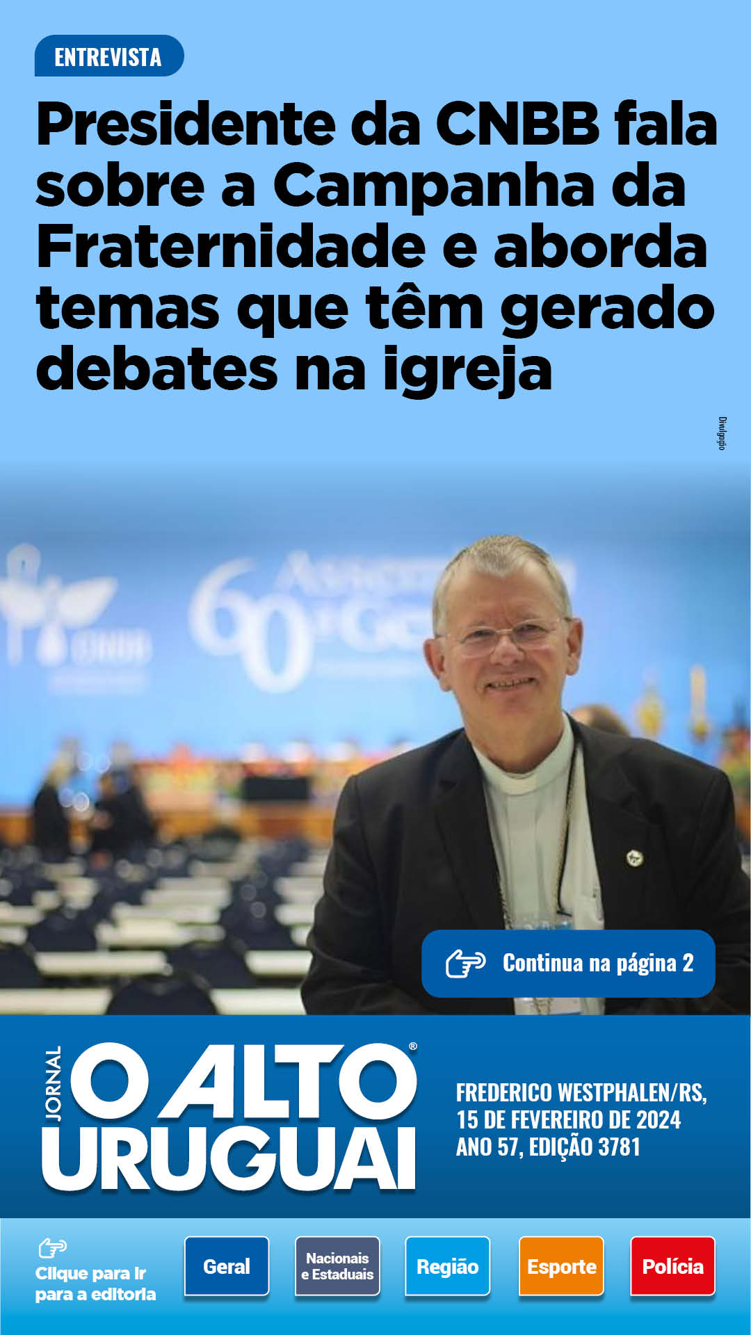 Capa Edição 3781 - Quinta