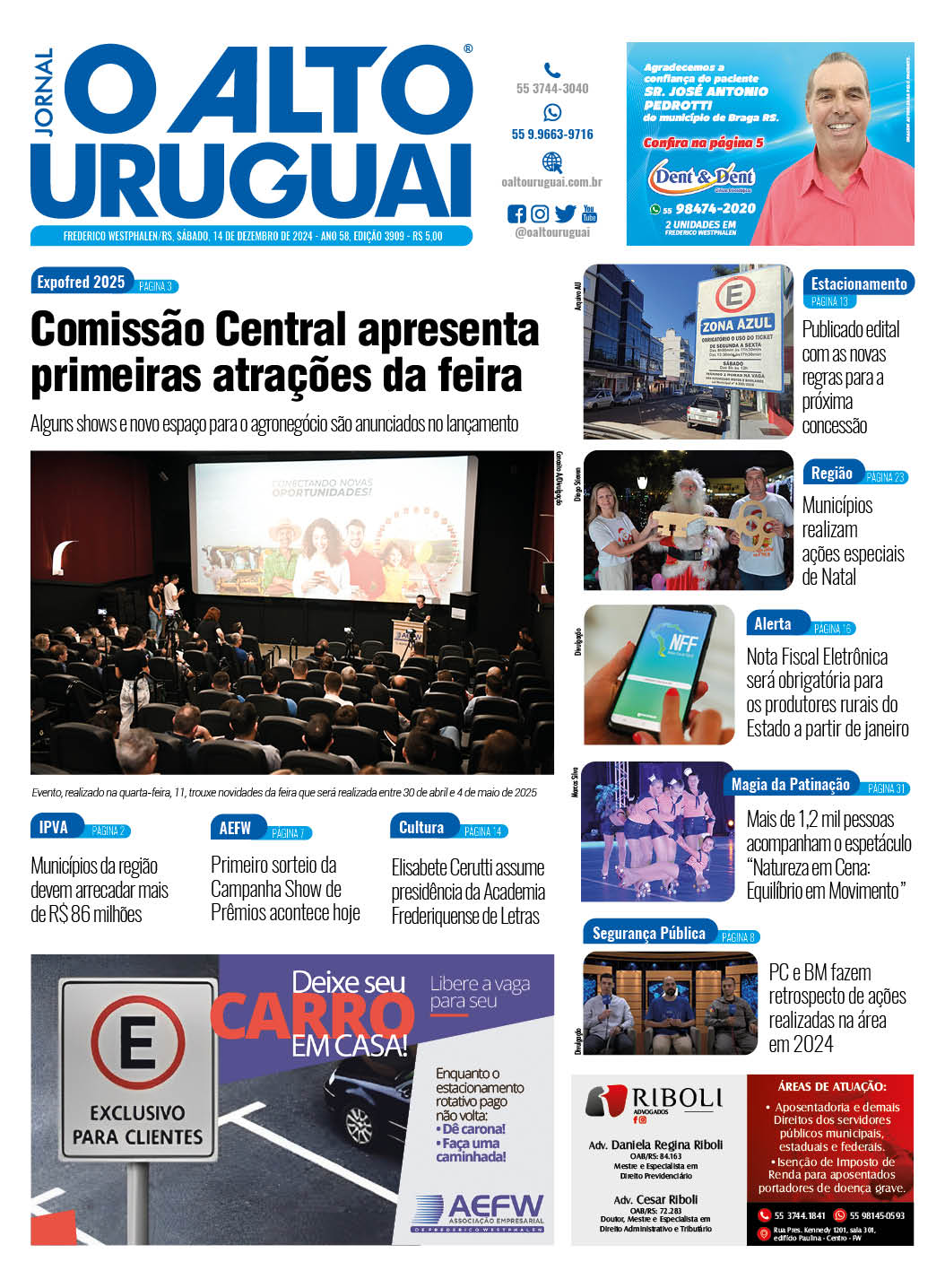 Capa Edição 3909 - Sábado