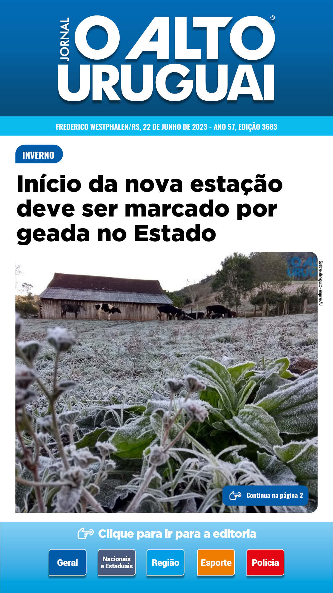 Capa Edição 3683 - Quinta