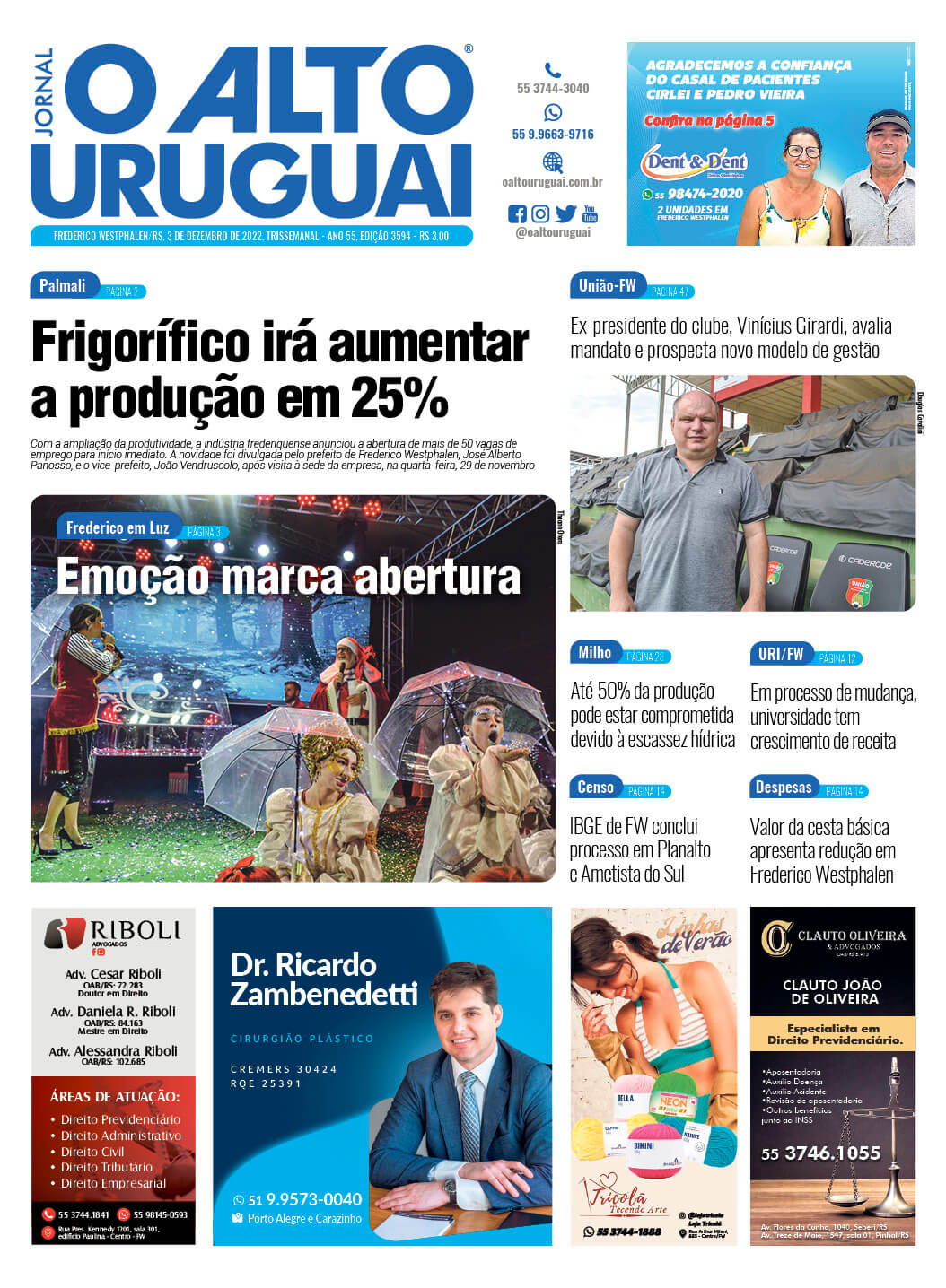 Capa Edição 3597 - Sábado