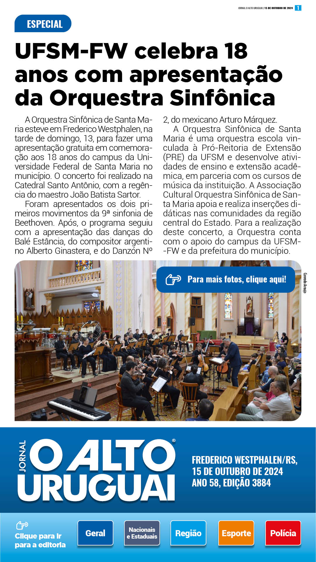 Capa Edição 3884 - Terça