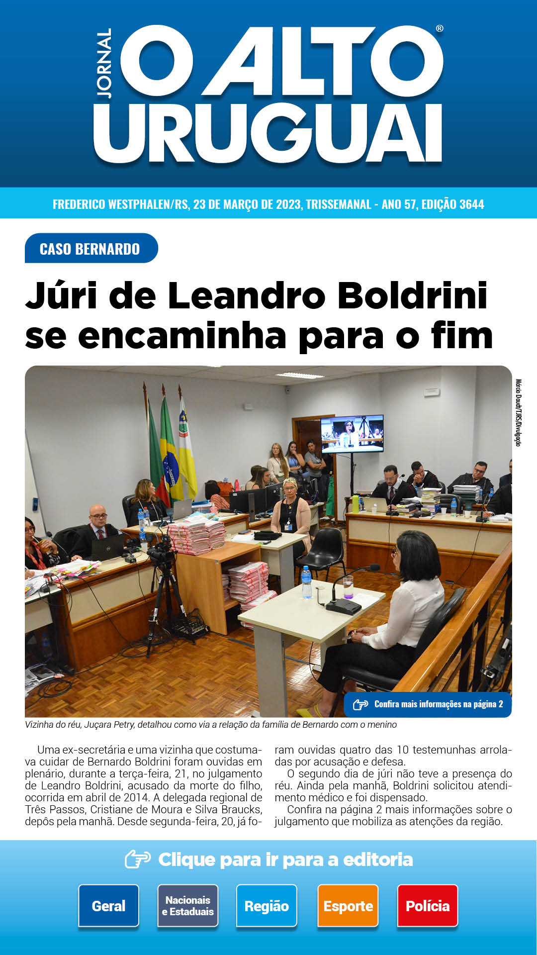 Capa Edição 3644 - Quinta