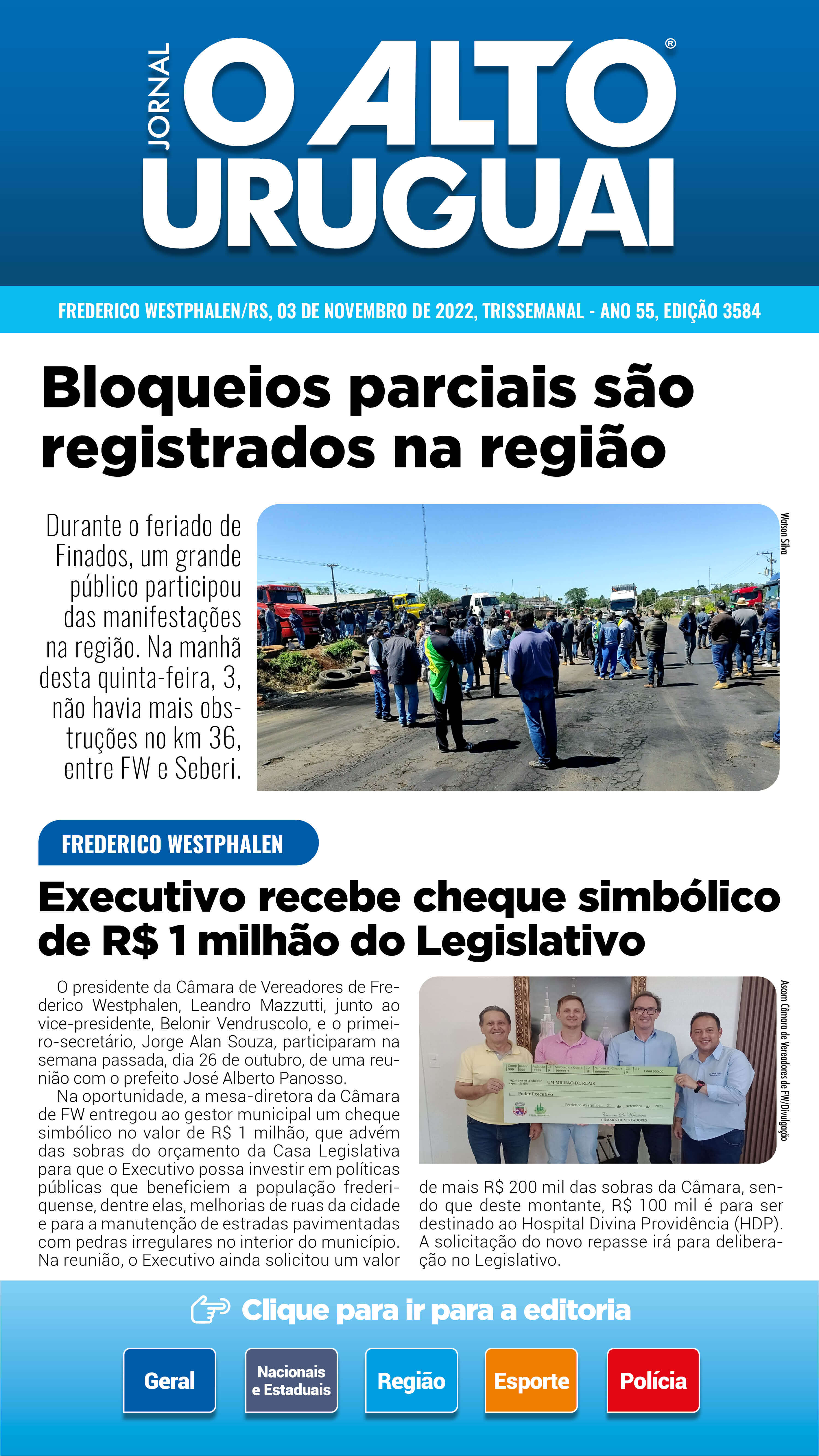 Capa Edição 3584 - Quinta
