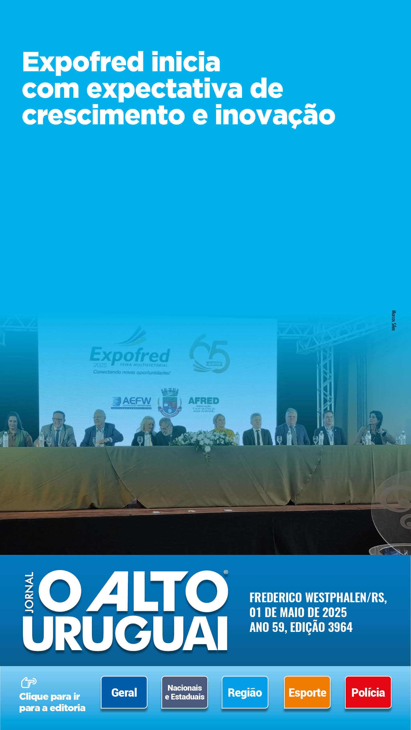 Capa Edição 3964- Quinta